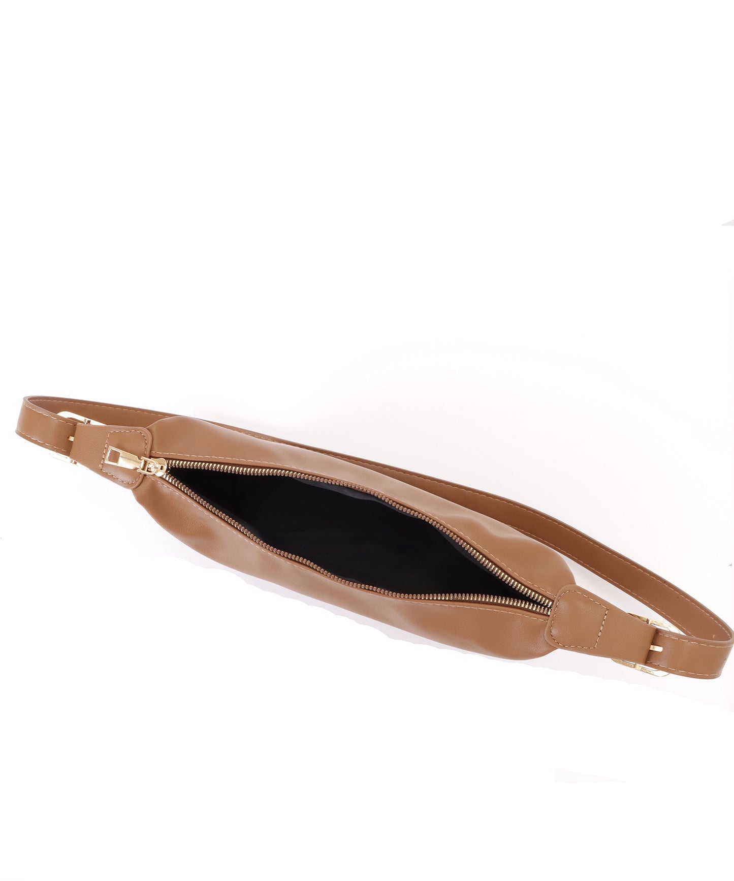 マットレザー調ラウンドボディバッグ