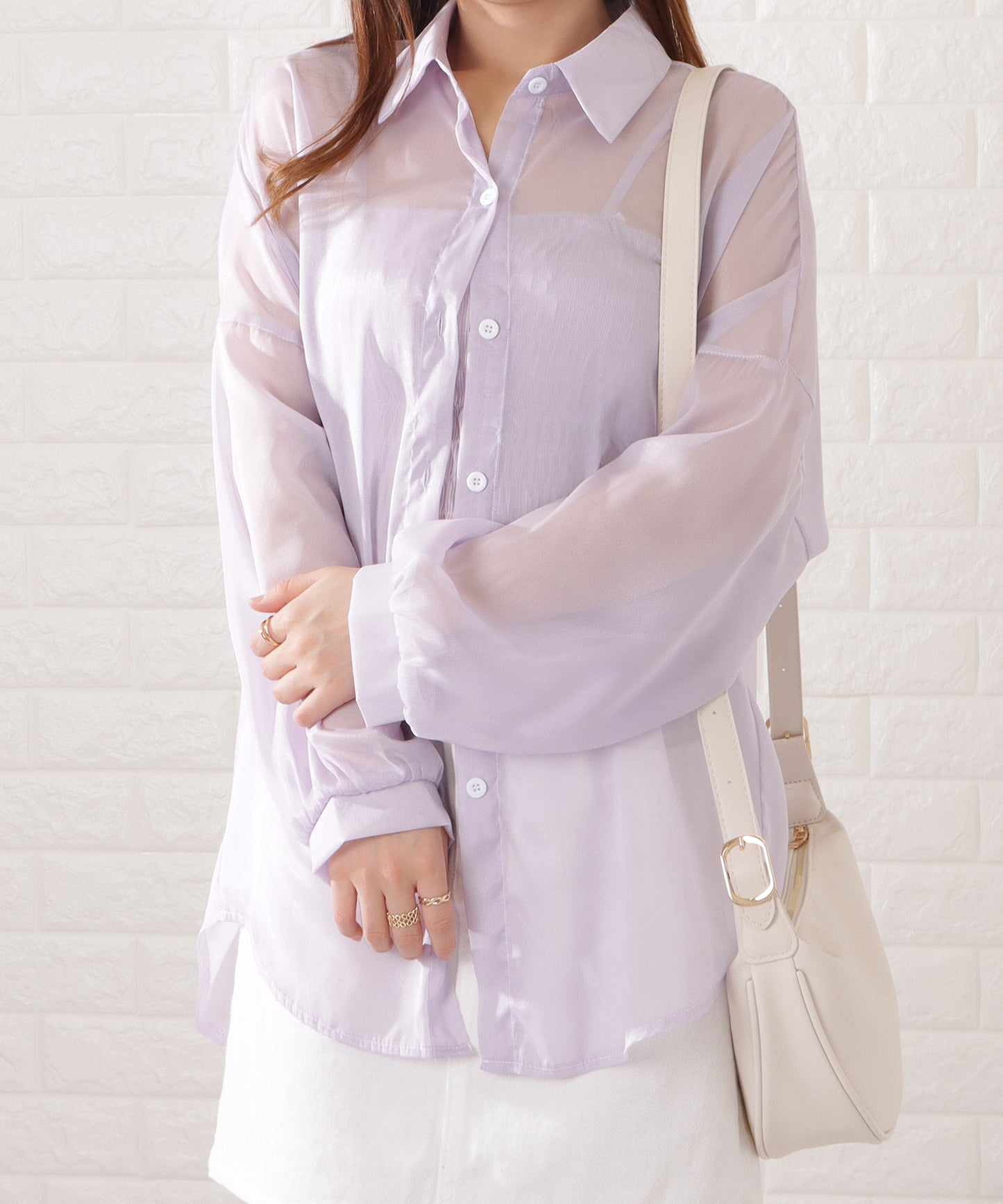 マットレザー調ラウンドボディバッグ