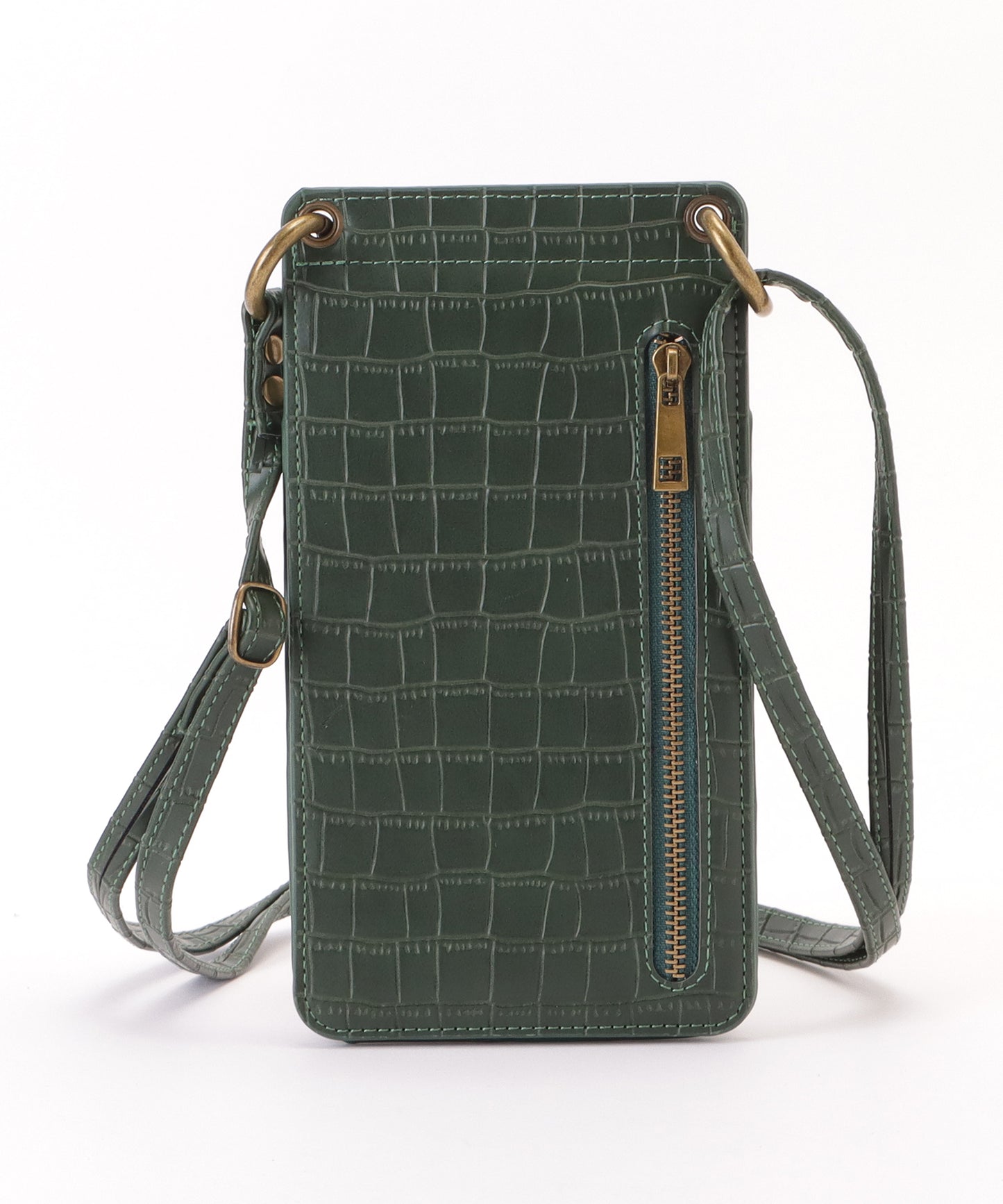 クロコダイルレザー調2WAYスマホショルダーバッグ
