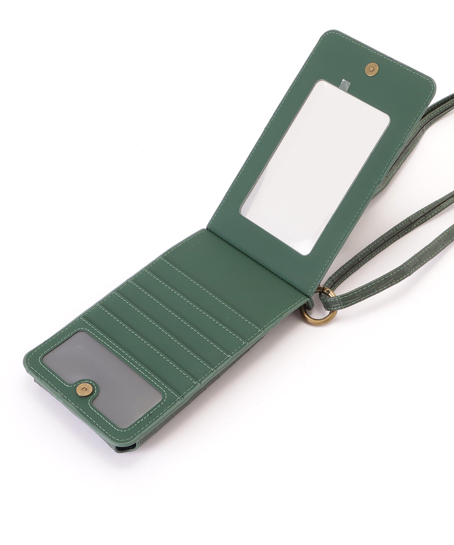 クロコダイルレザー調2WAYスマホショルダーバッグ