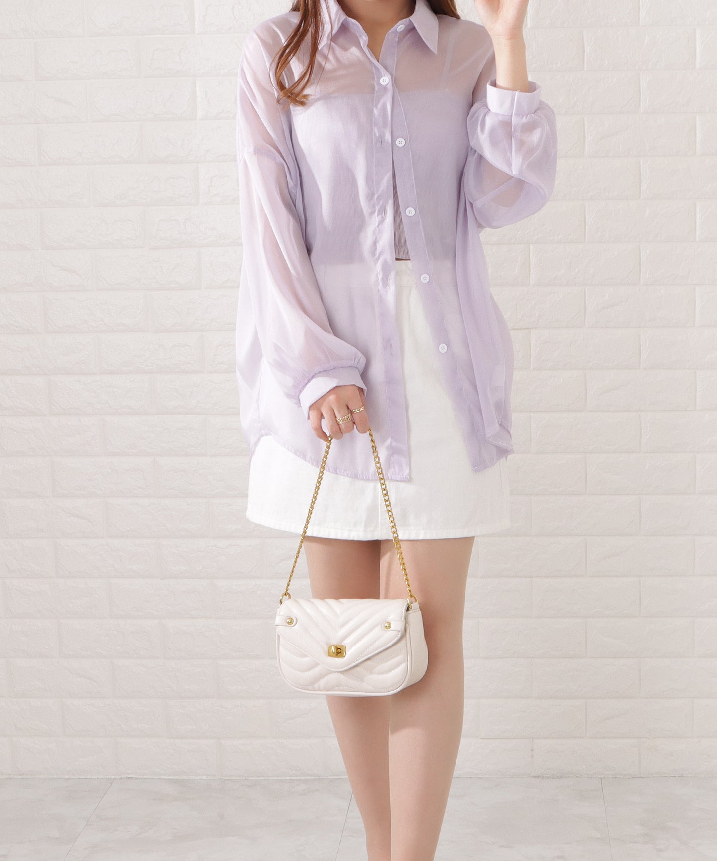 ミニポーチ付き2WAYキルティングショルダーバッグ