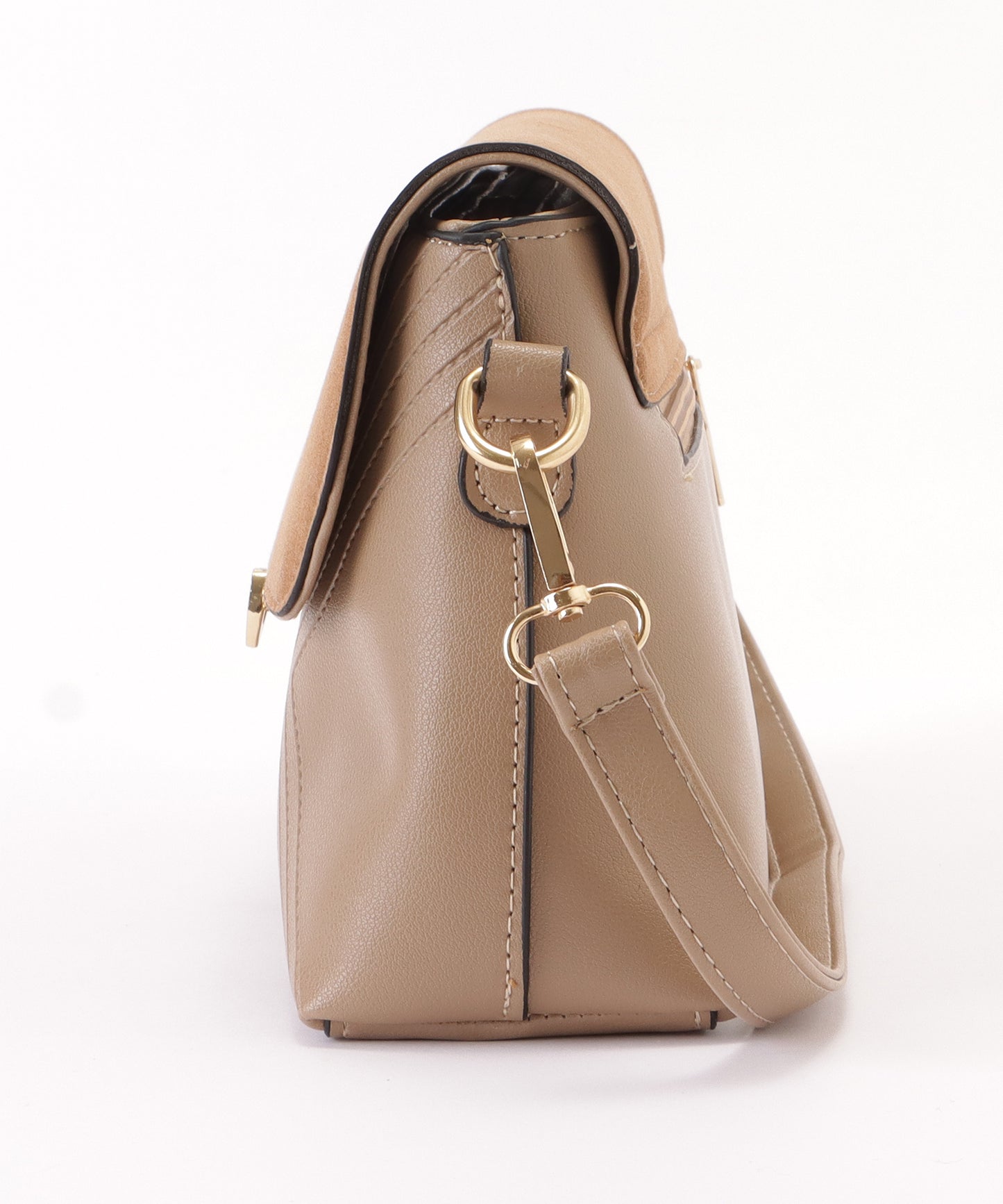 レザー調ステッチ2WAYショルダーバッグ