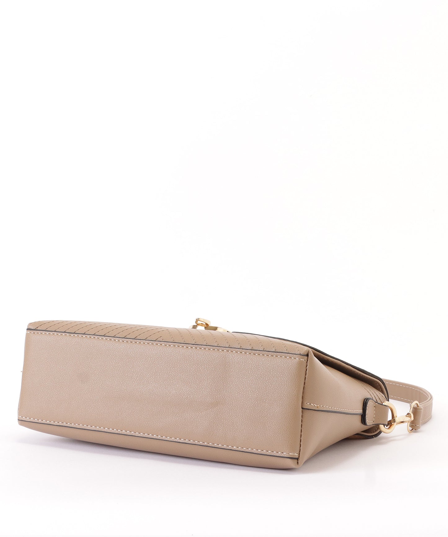 レザー調ステッチ2WAYショルダーバッグ