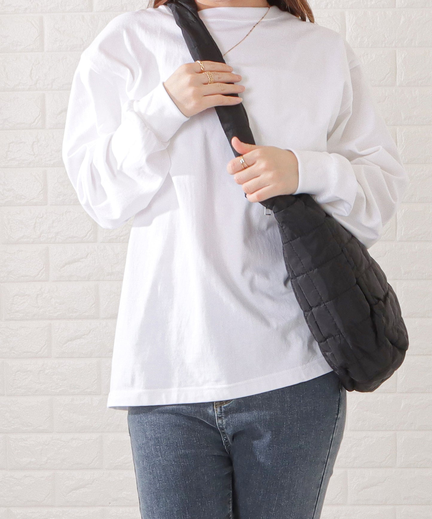 キルティングビッグショルダーバッグ