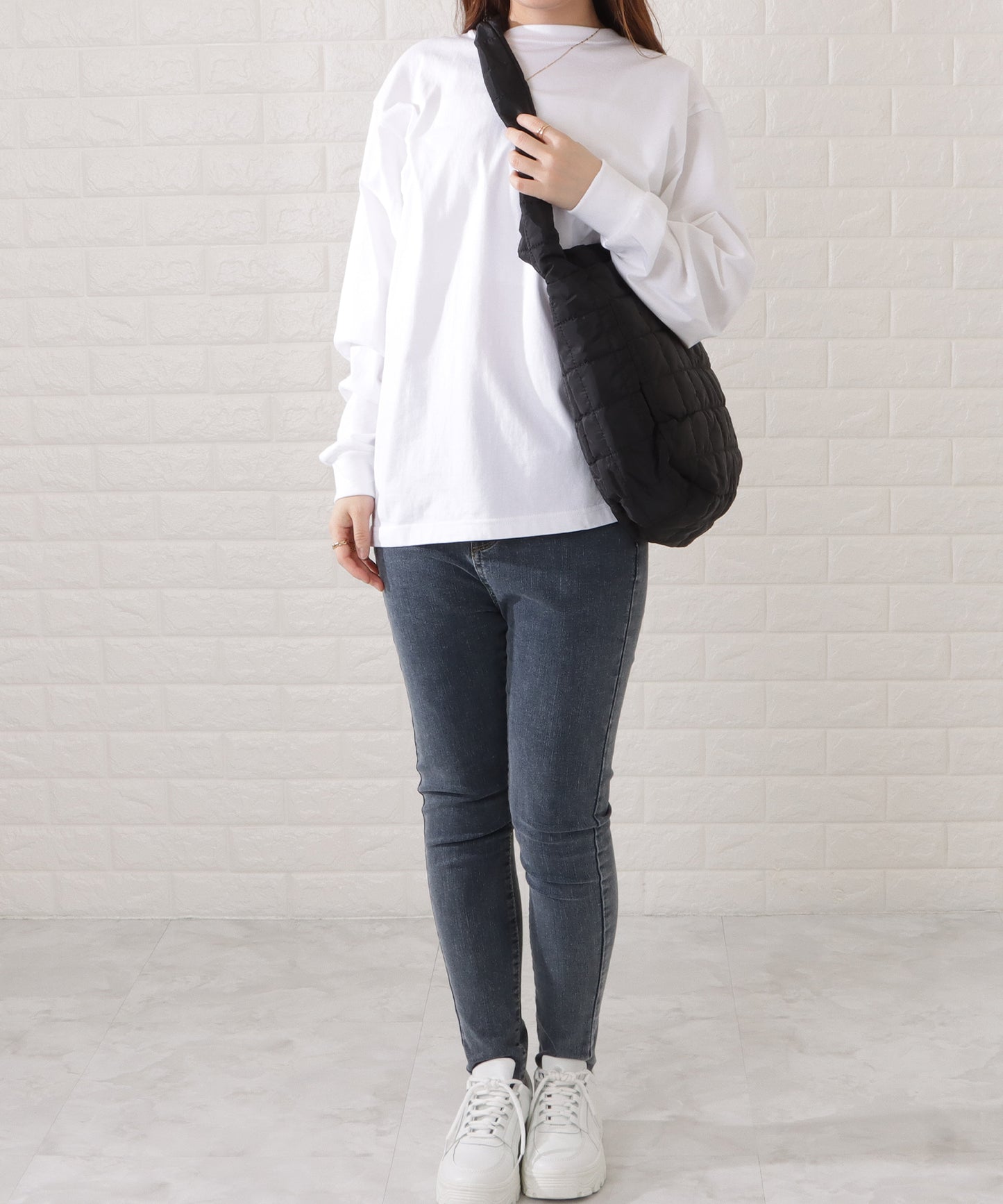 キルティングビッグショルダーバッグ