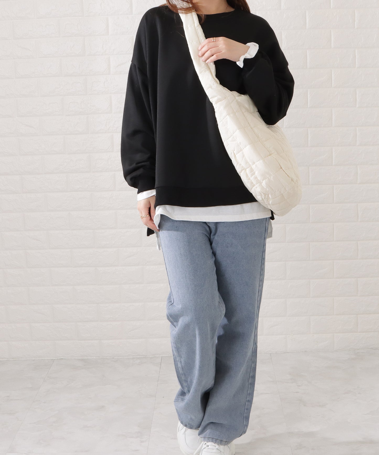 キルティングビッグショルダーバッグ