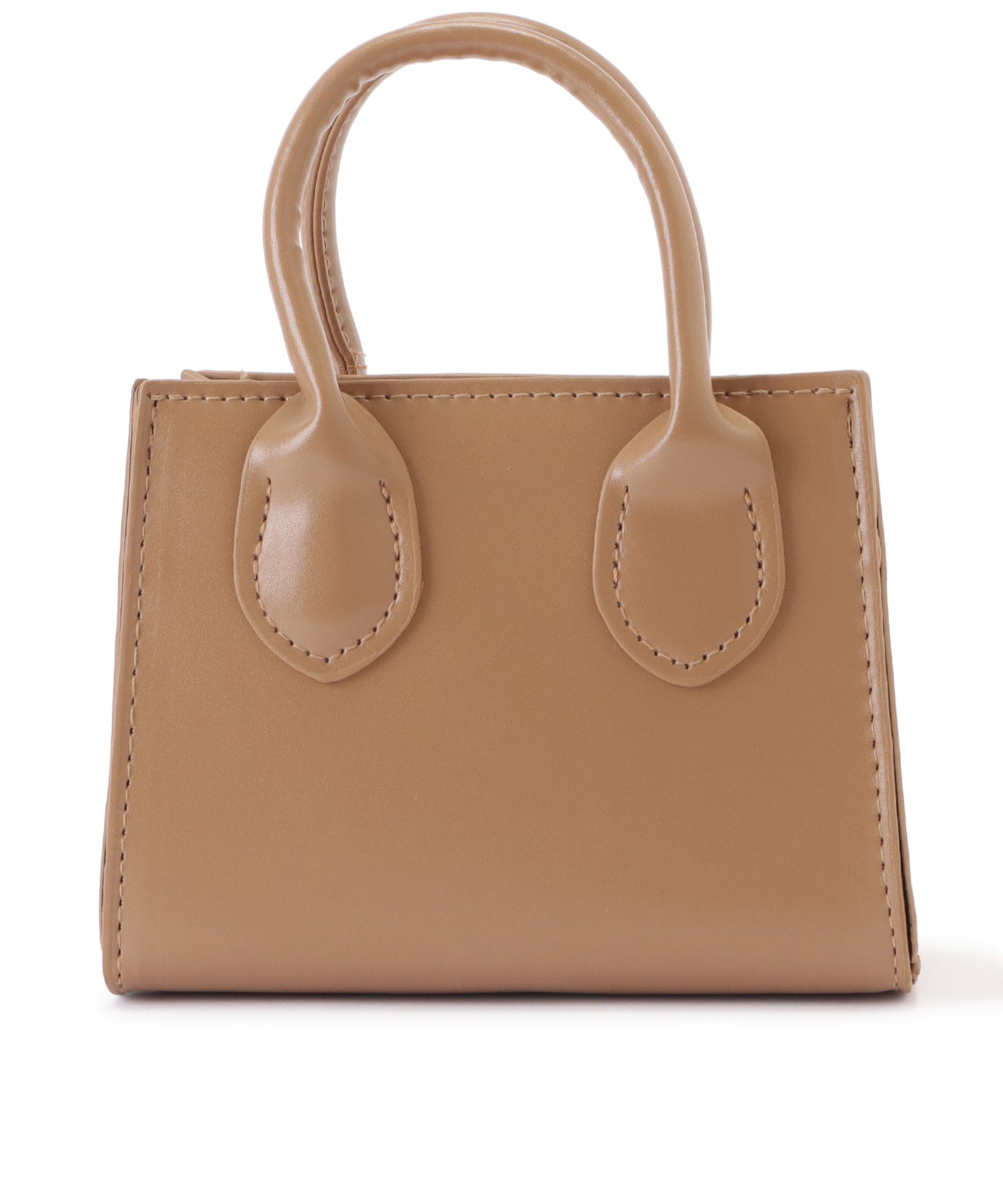 レザー調ギャザーショルダーバッグ