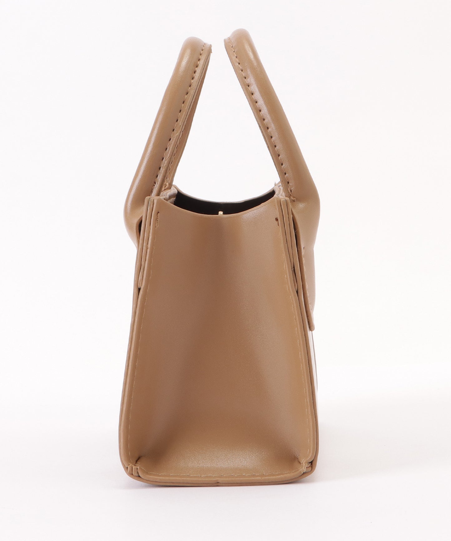 レザー調ギャザーショルダーバッグ