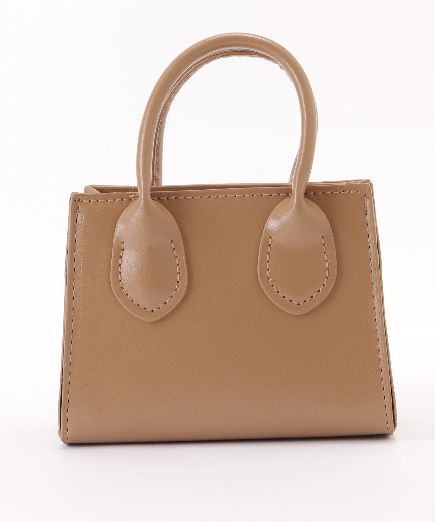 レザー調ギャザーショルダーバッグ