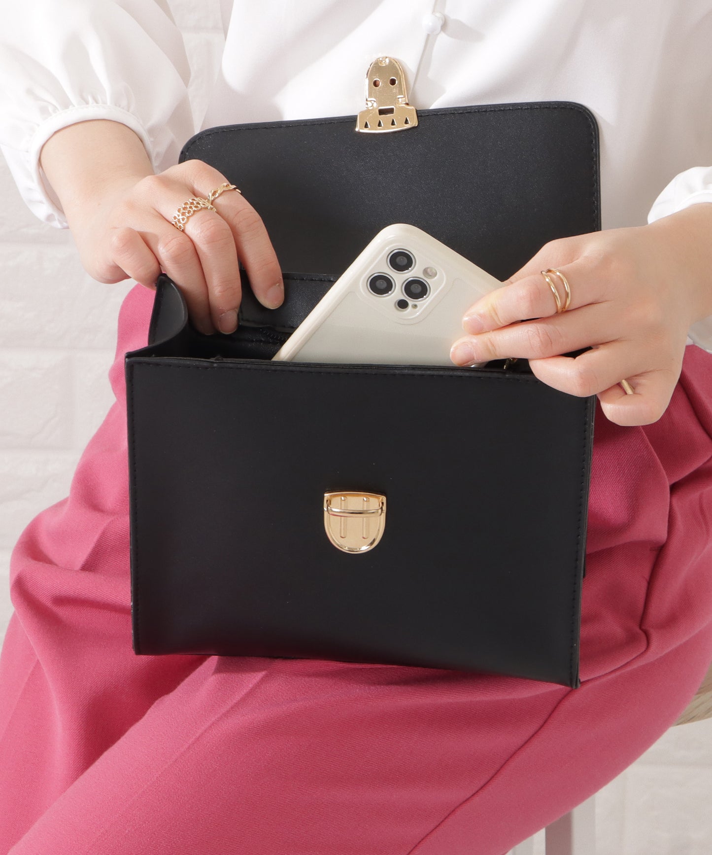 レザー調2WAYドクターズバッグ