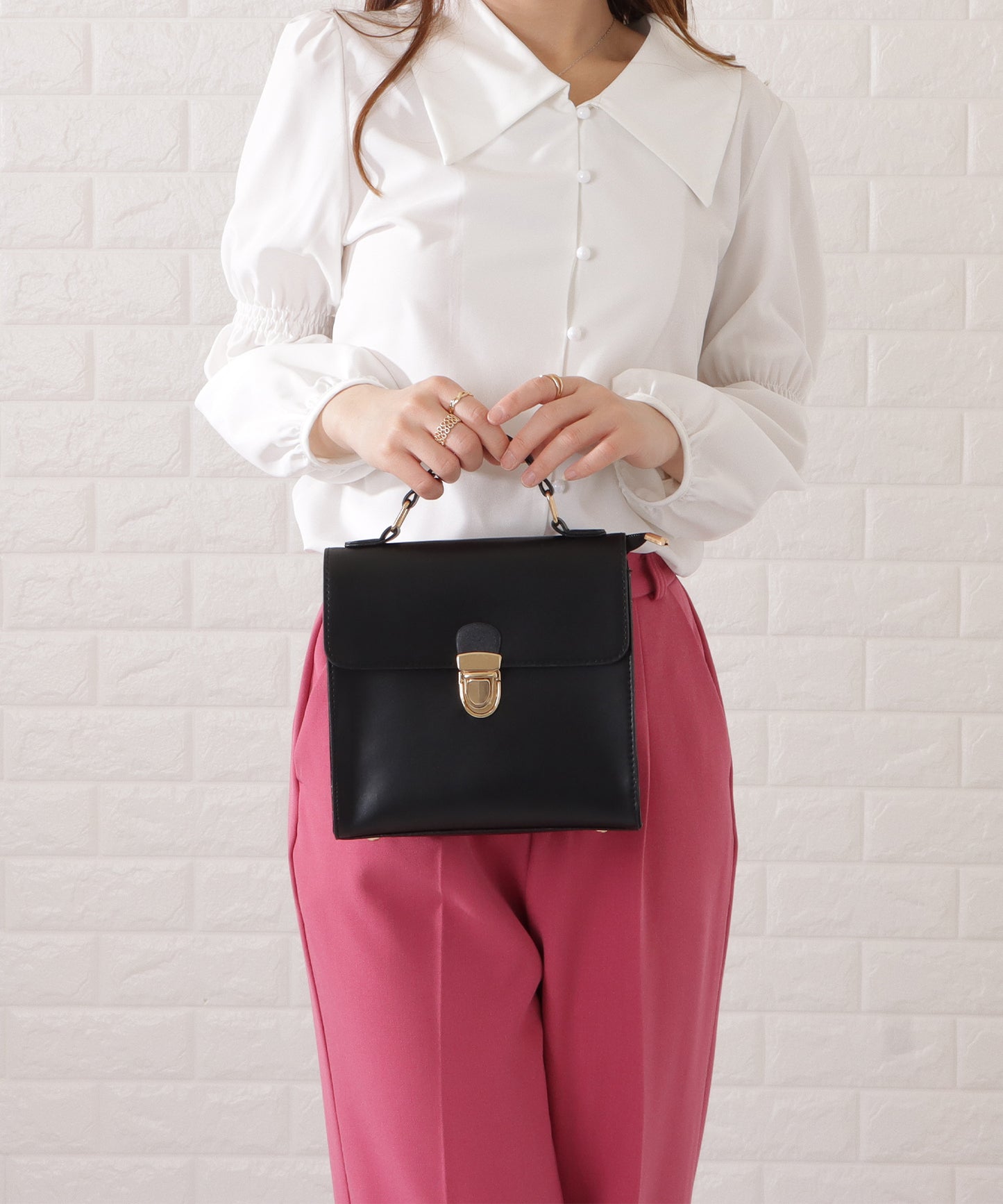 レザー調2WAYドクターズバッグ