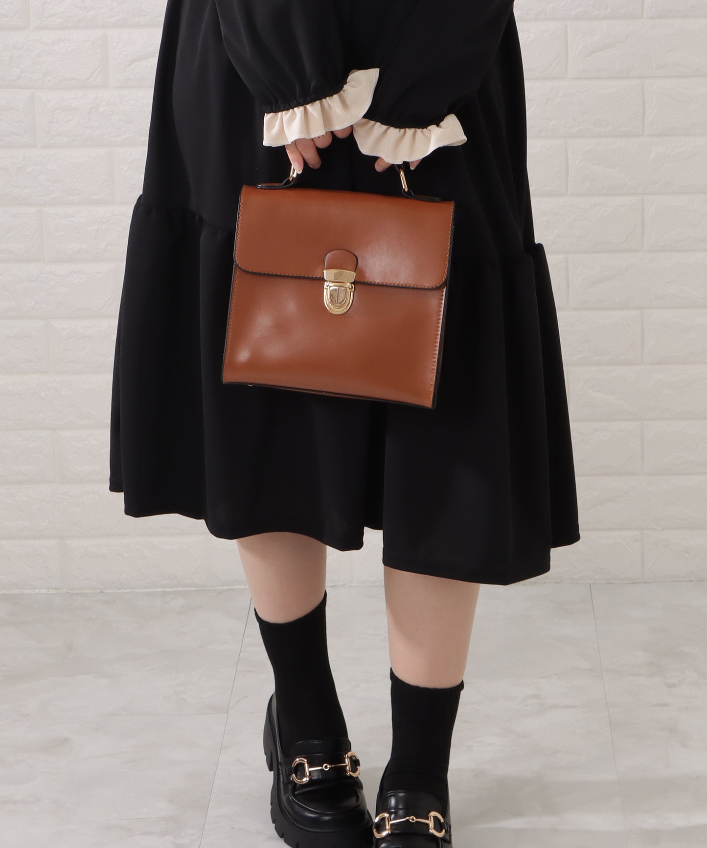 レザー調2WAYドクターズバッグ