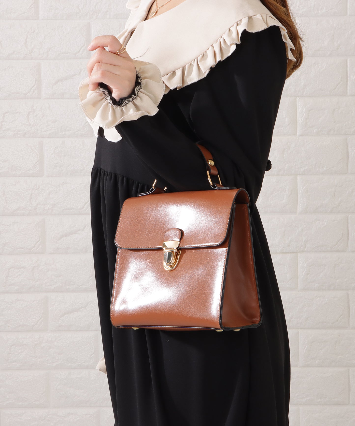 レザー調2WAYドクターズバッグ