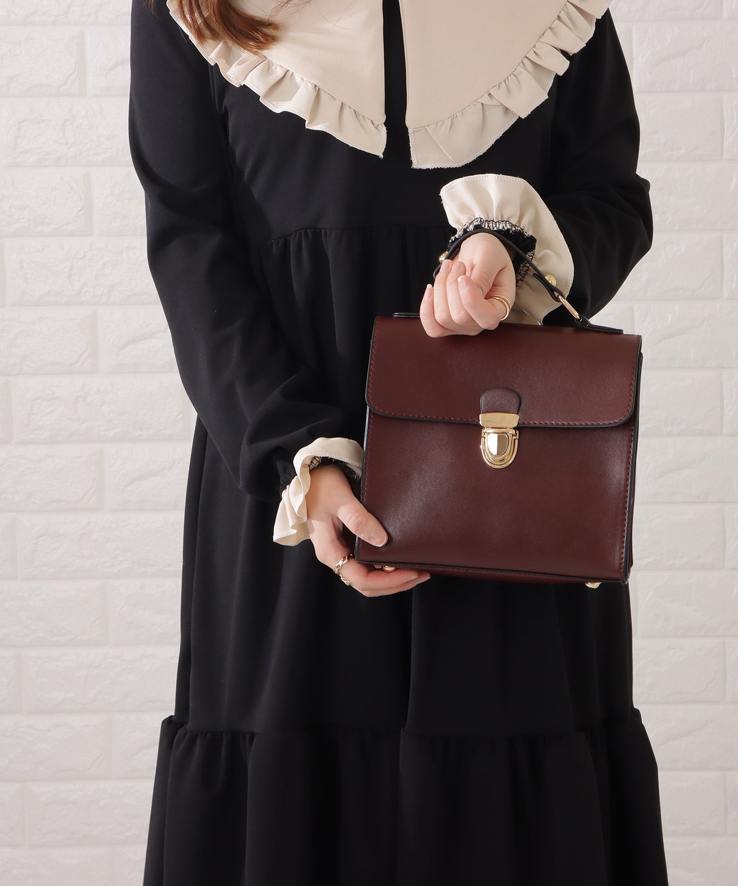 レザー調2WAYドクターズバッグ