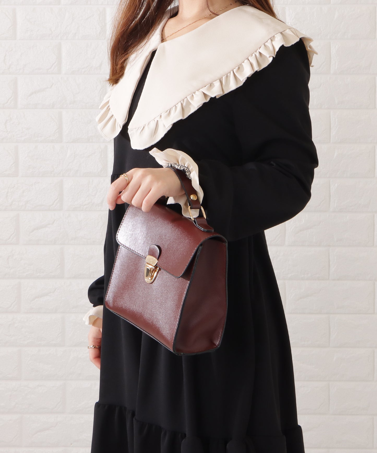 レザー調2WAYドクターズバッグ