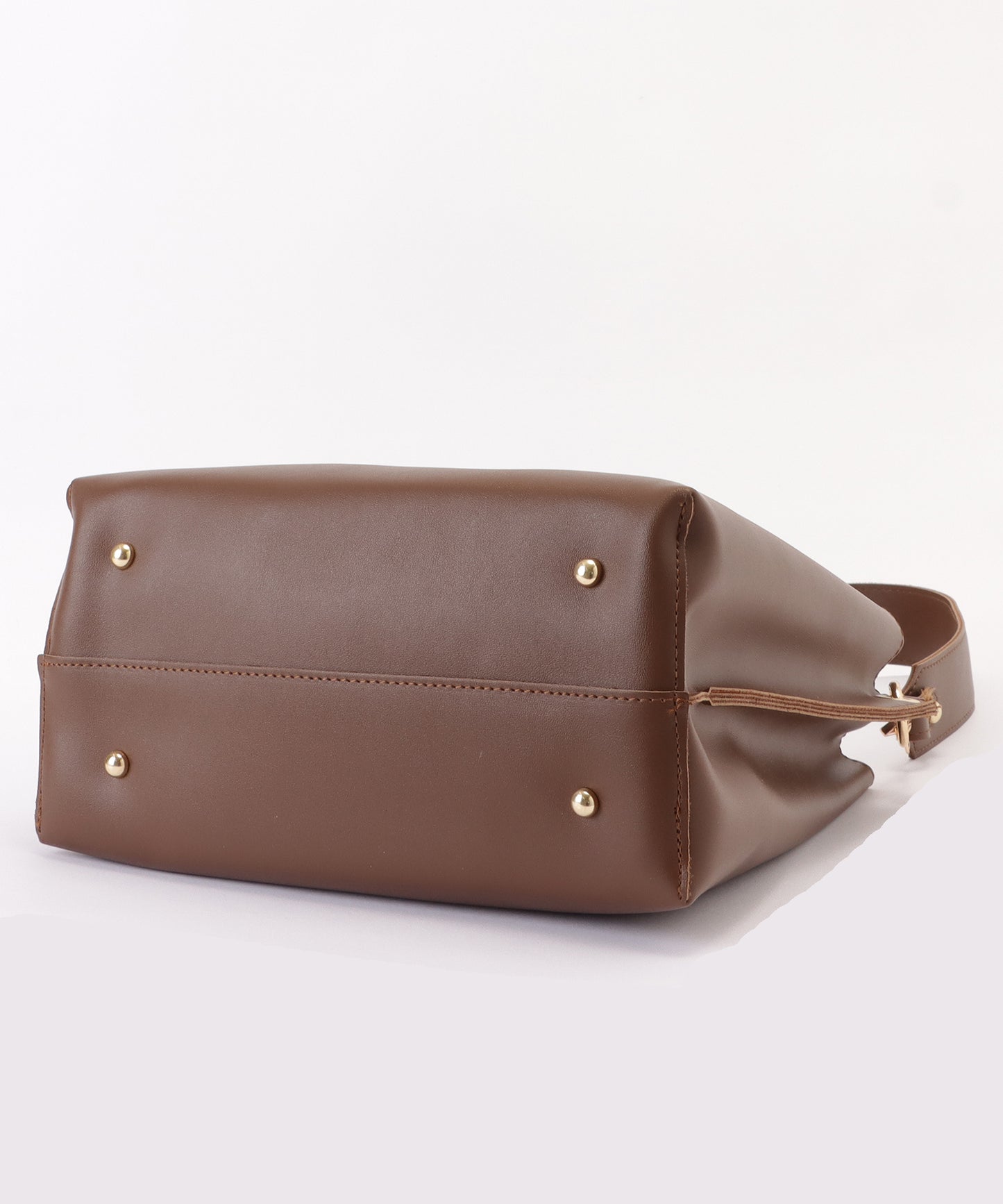 マットレザー調2WAYダブルストラップバッグ