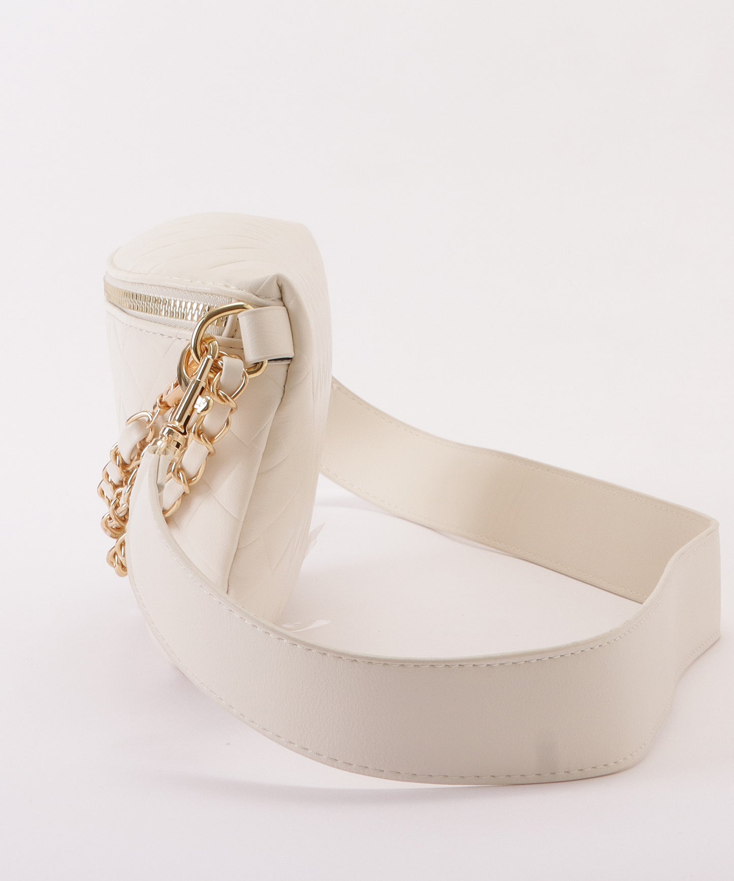 レザー調メッシュデザインショルダーバッグ