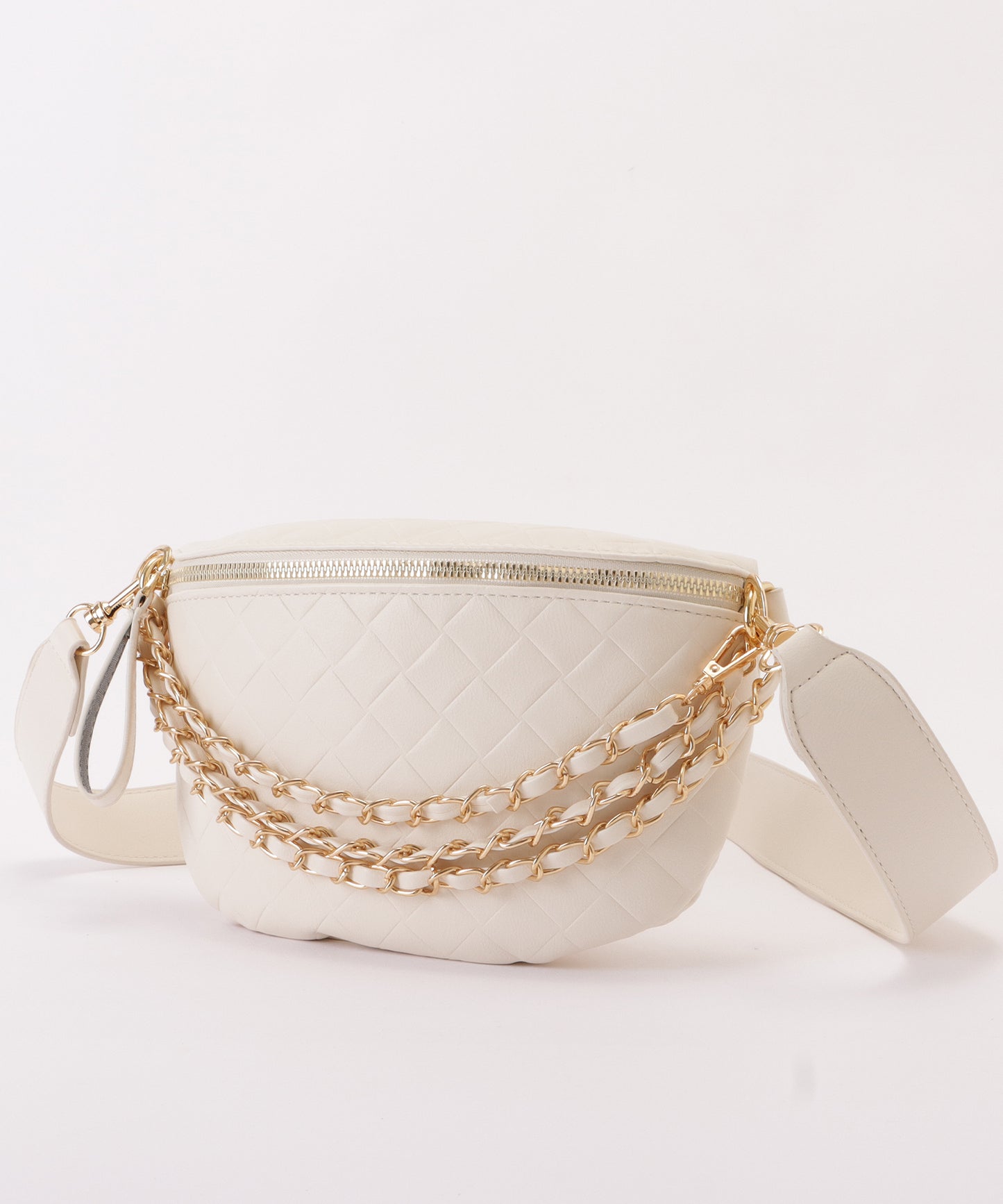 レザー調メッシュデザインショルダーバッグ