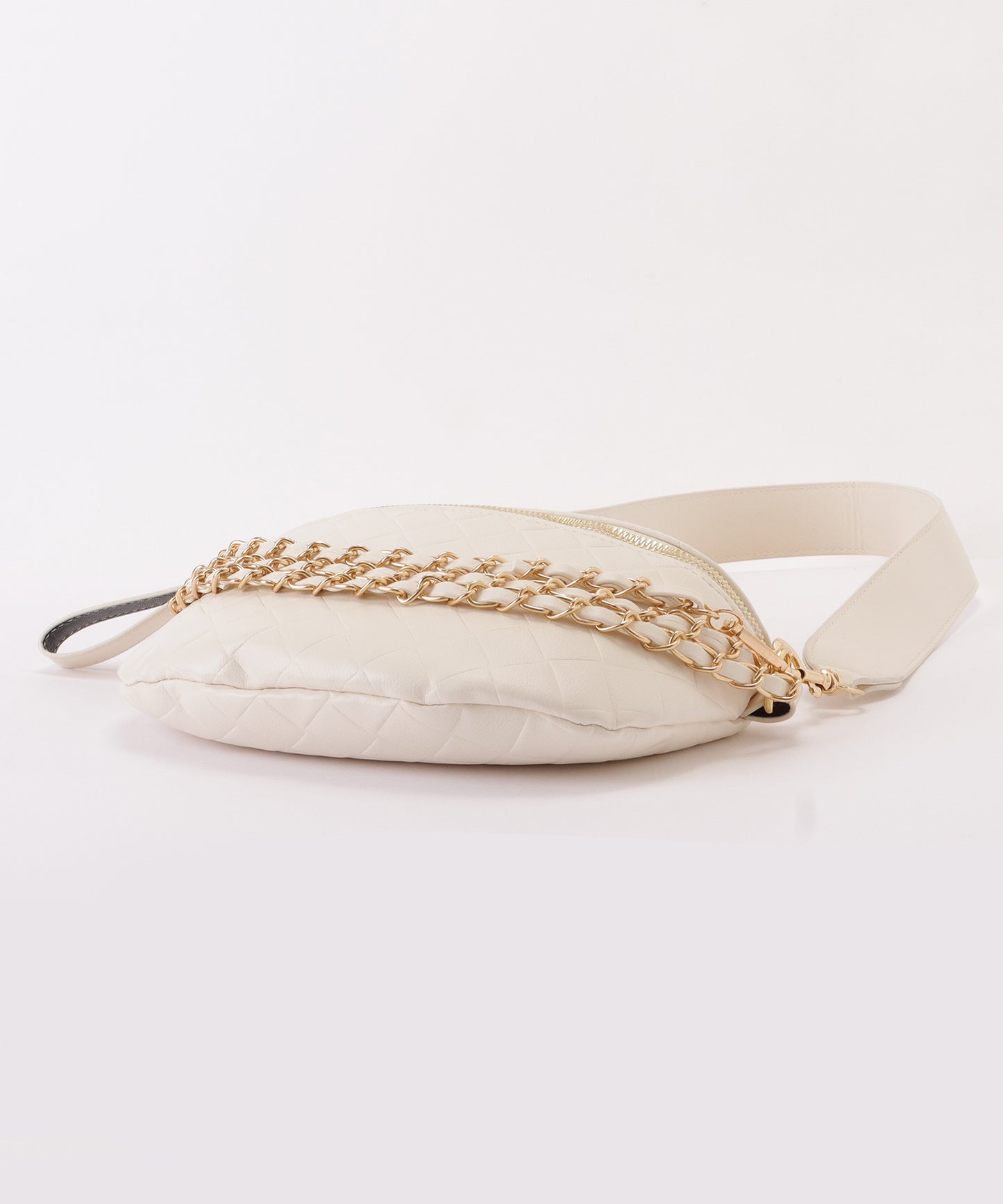 レザー調メッシュデザインショルダーバッグ