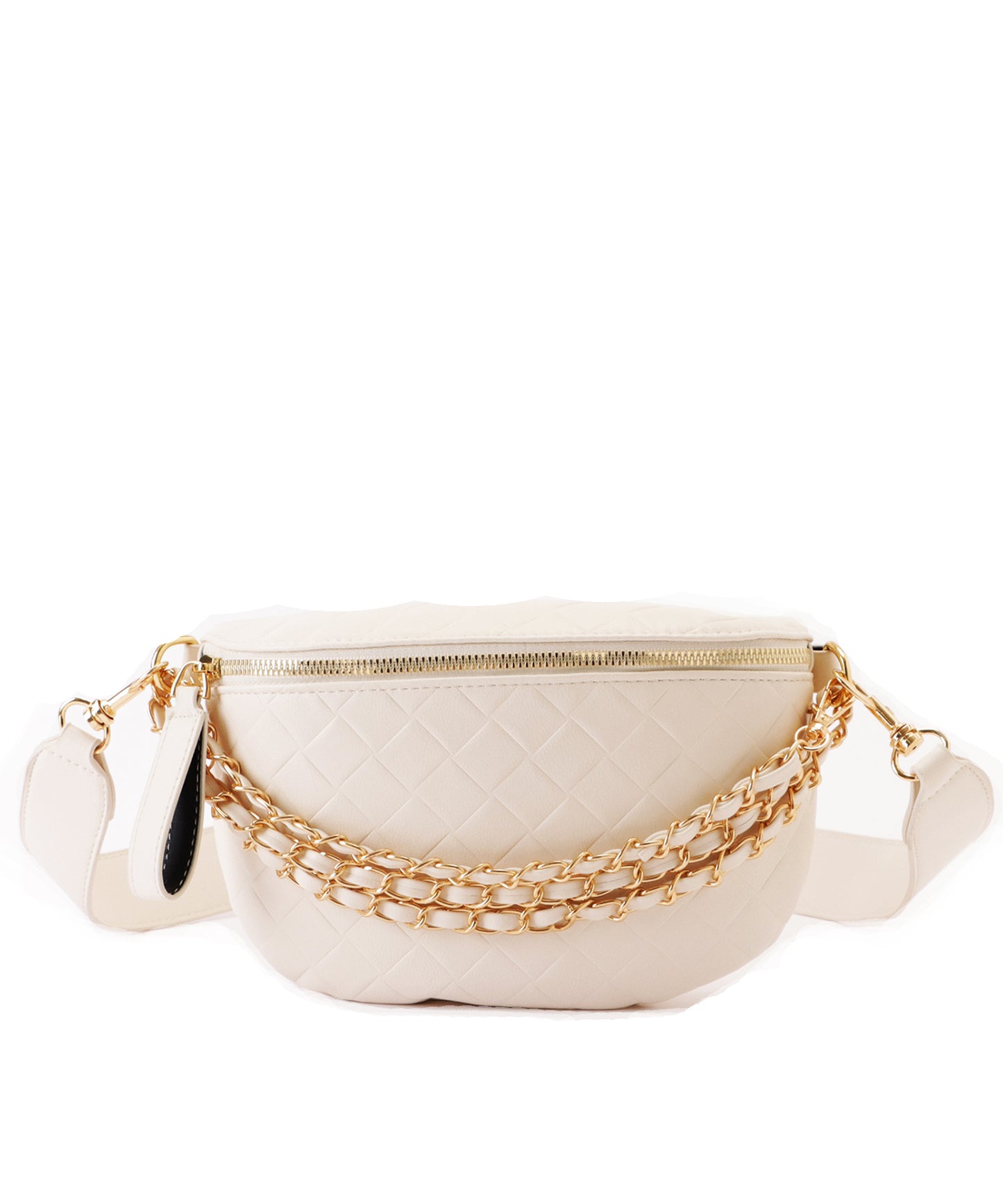 レザー調メッシュデザインショルダーバッグ