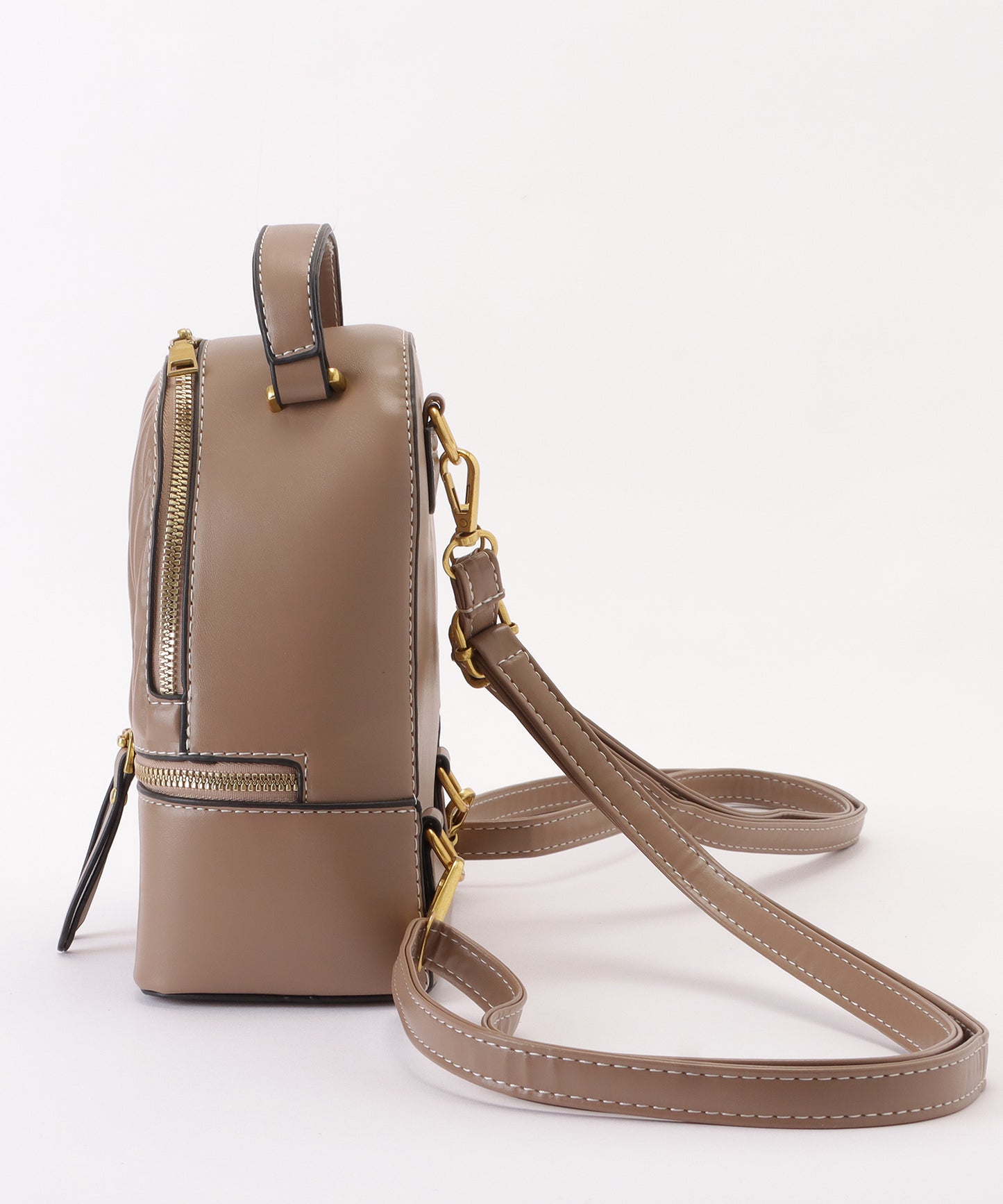 レザー調ヘリンボーンデザイン2WAYリュックサック