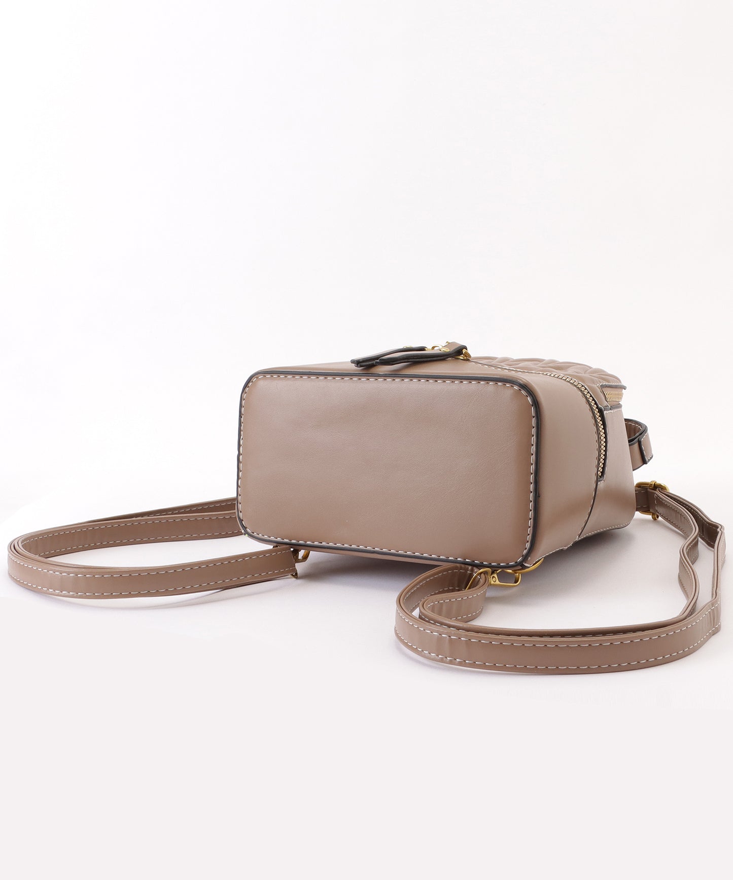 レザー調ヘリンボーンデザイン2WAYリュックサック