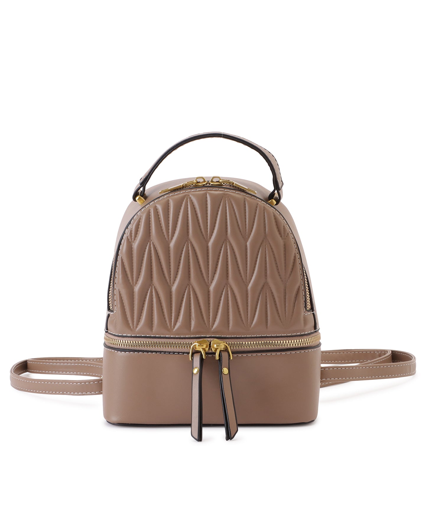 レザー調ヘリンボーンデザイン2WAYリュックサック