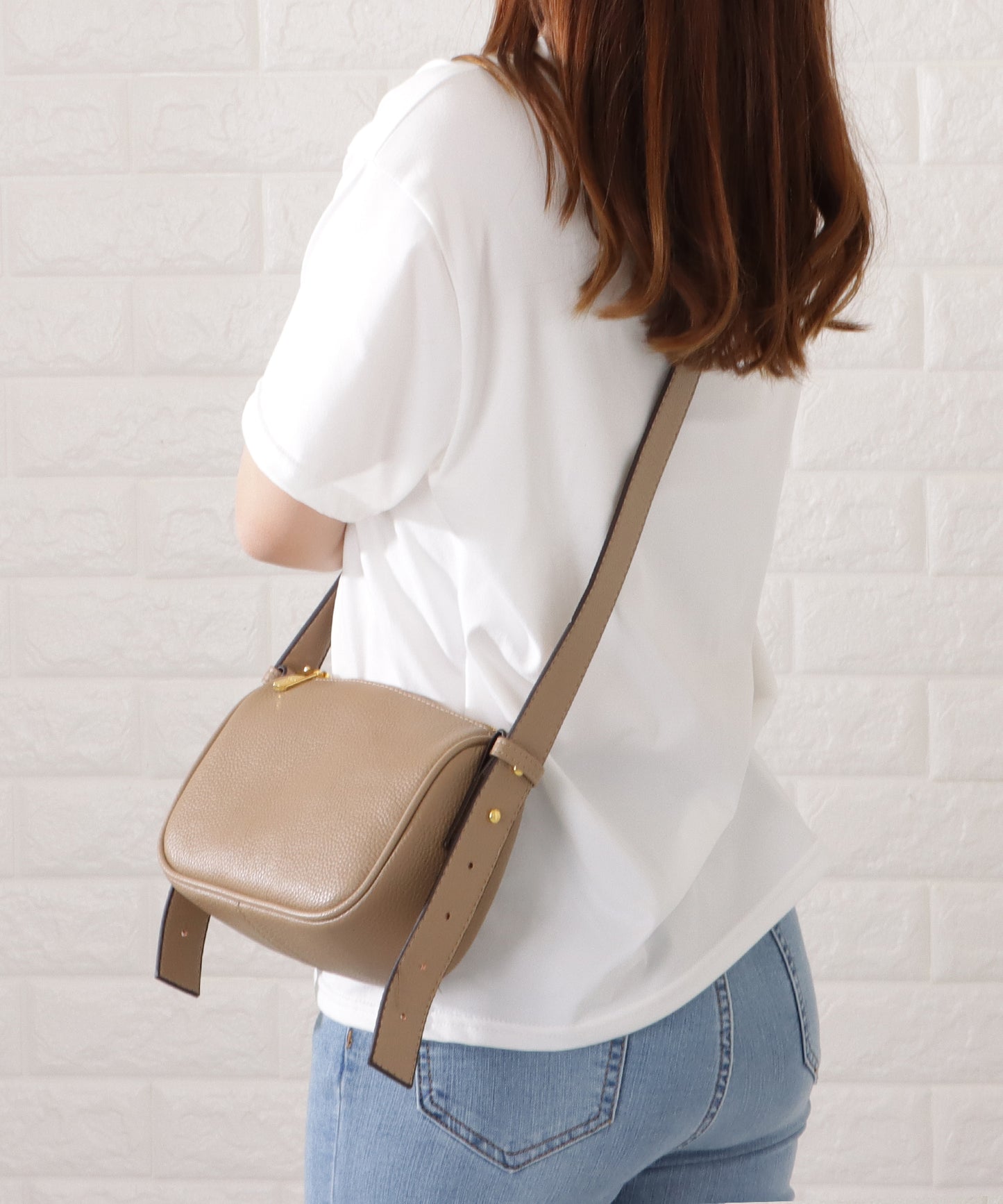 マットレザー調2WAYミニマルワンカラーバッグ