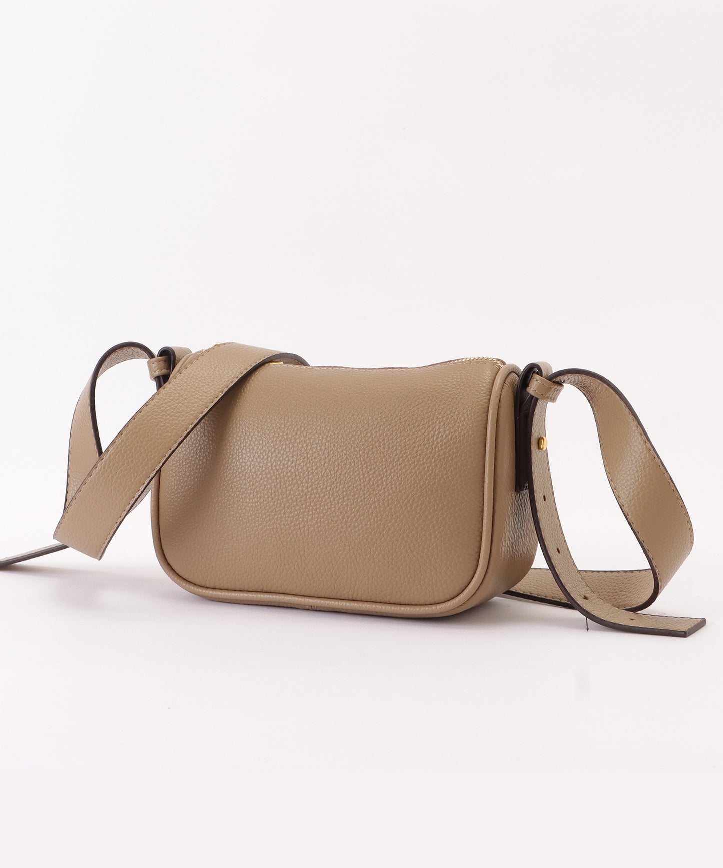 マットレザー調2WAYミニマルワンカラーバッグ