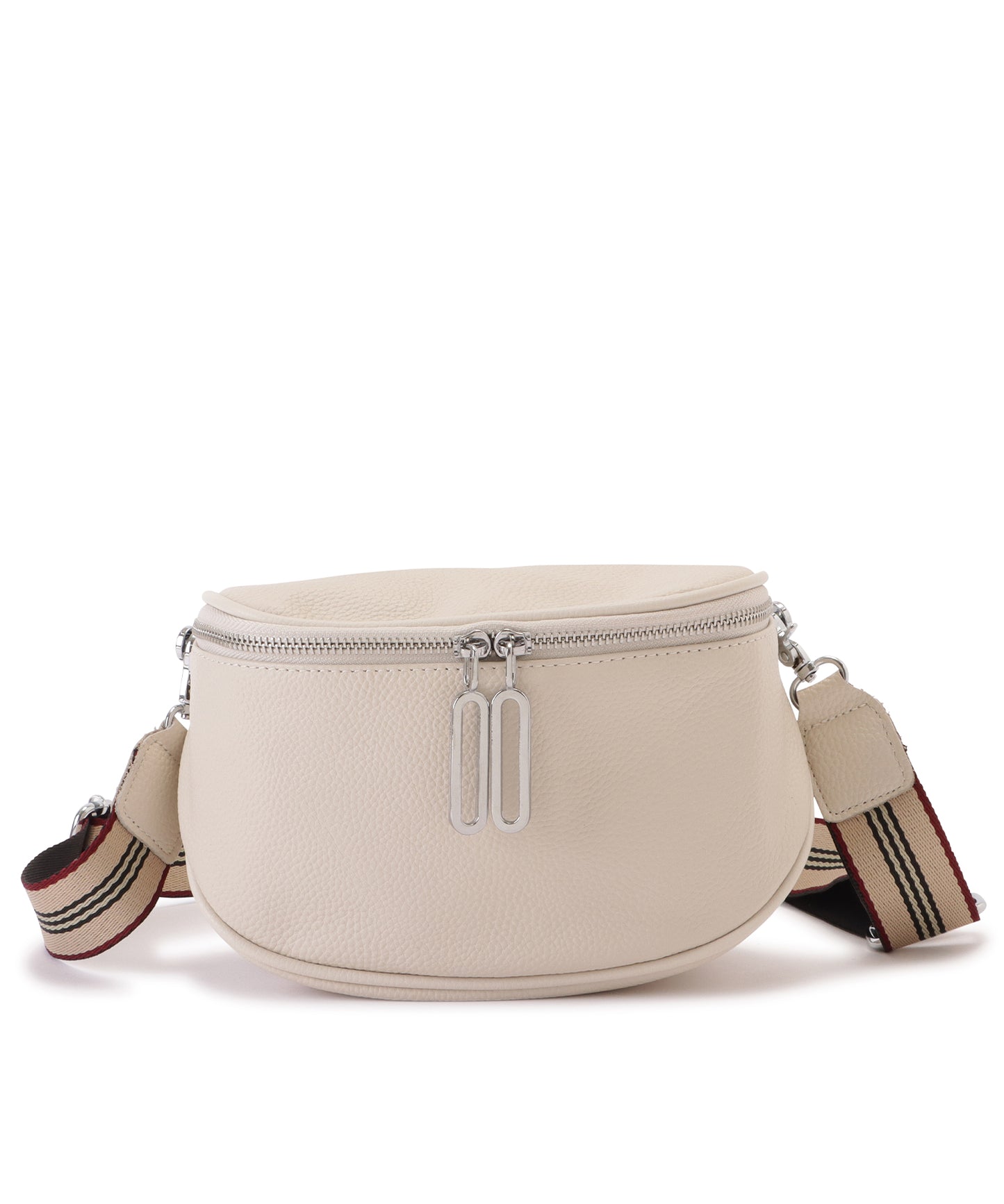 レザー調リングモチーフボディバッグ