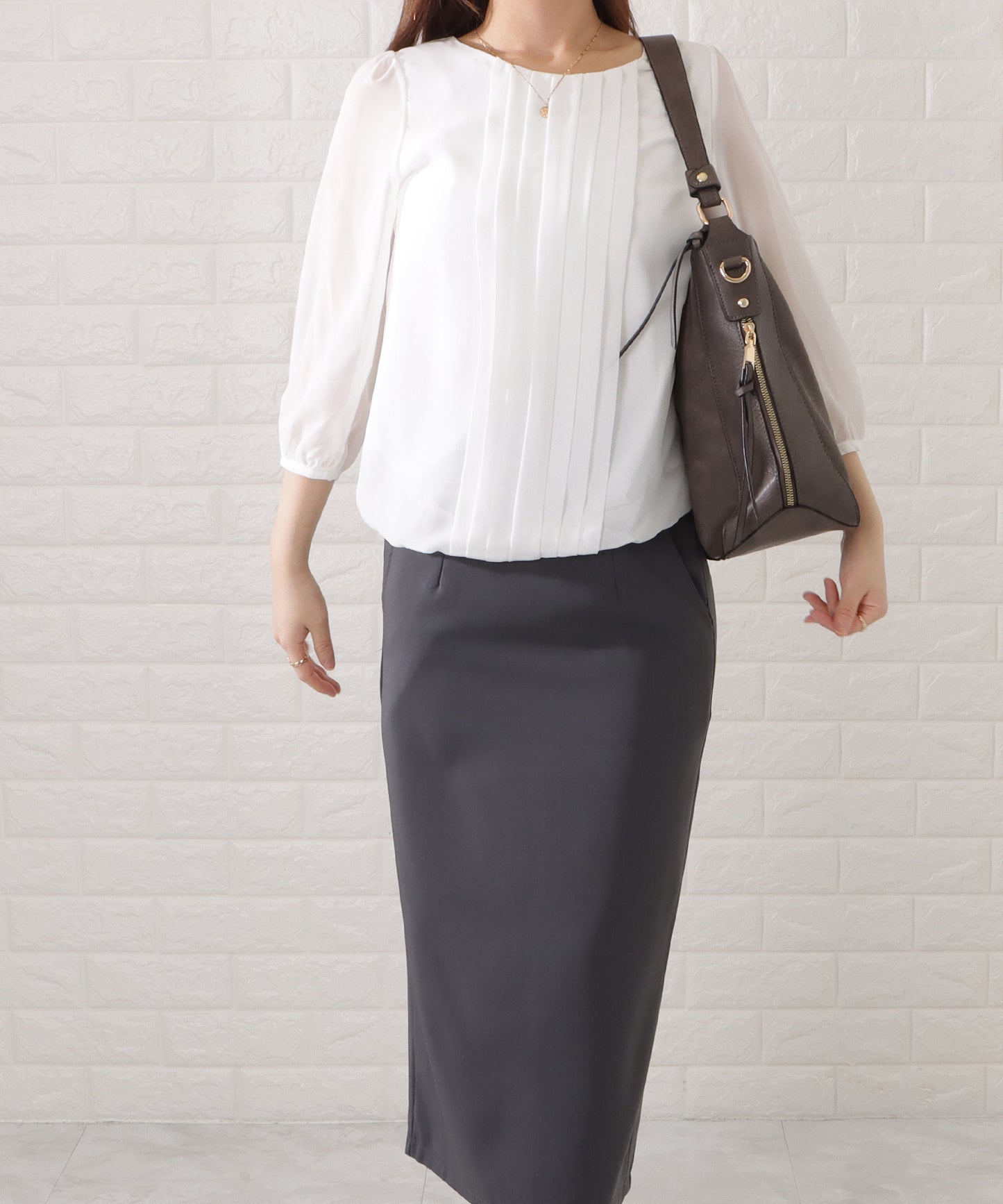 レザー調2WAYショルダーバッグ