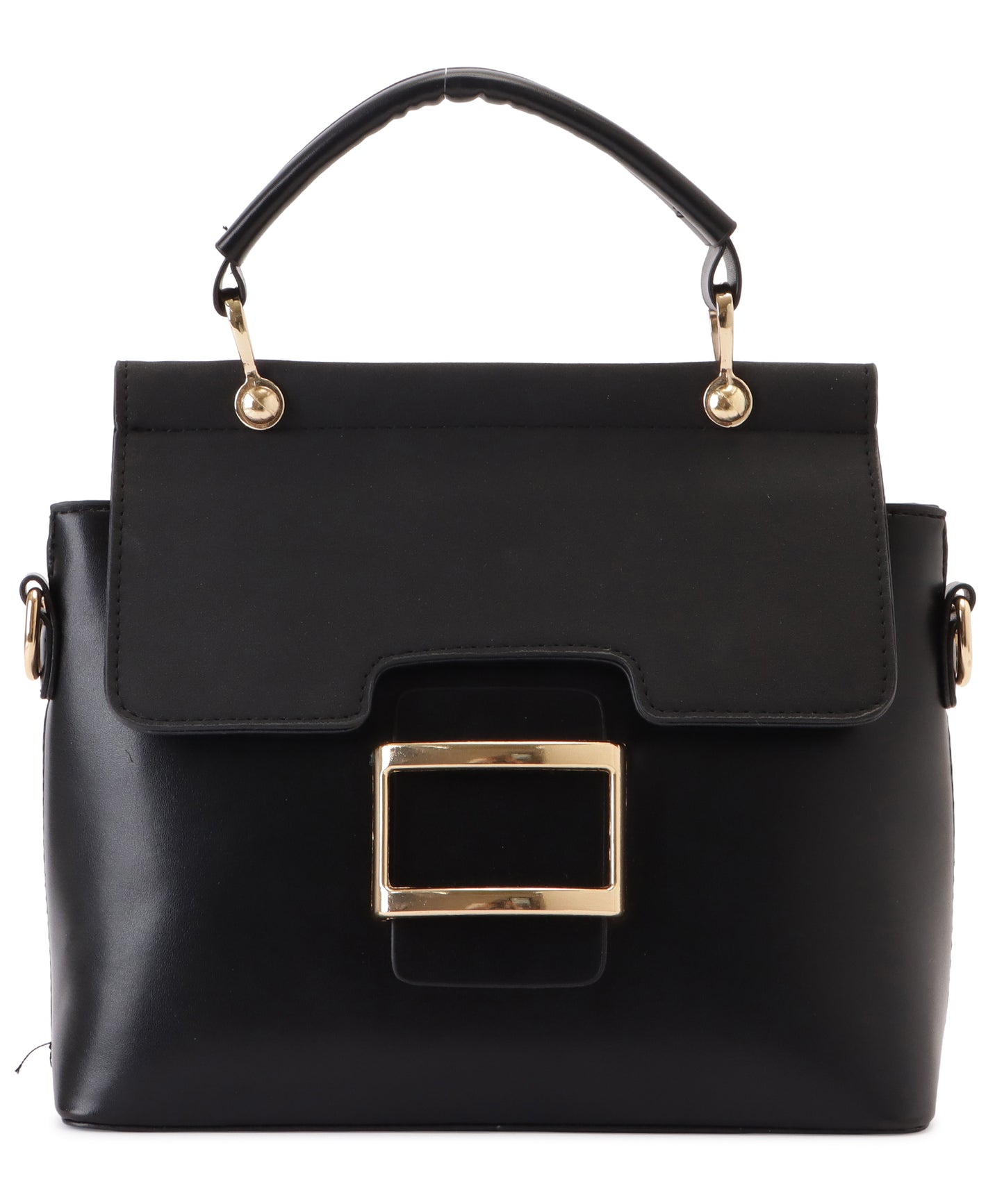 レザー調2WAYスクエアショルダーバッグ