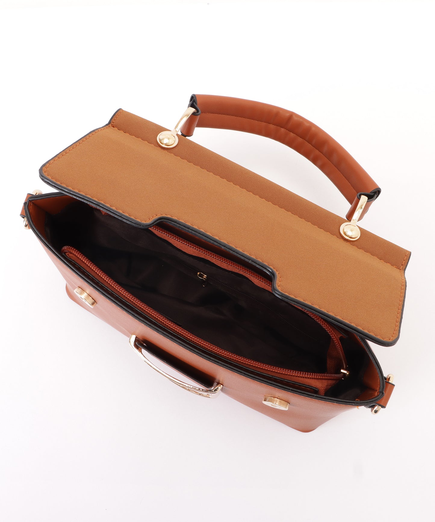 レザー調2WAYスクエアショルダーバッグ