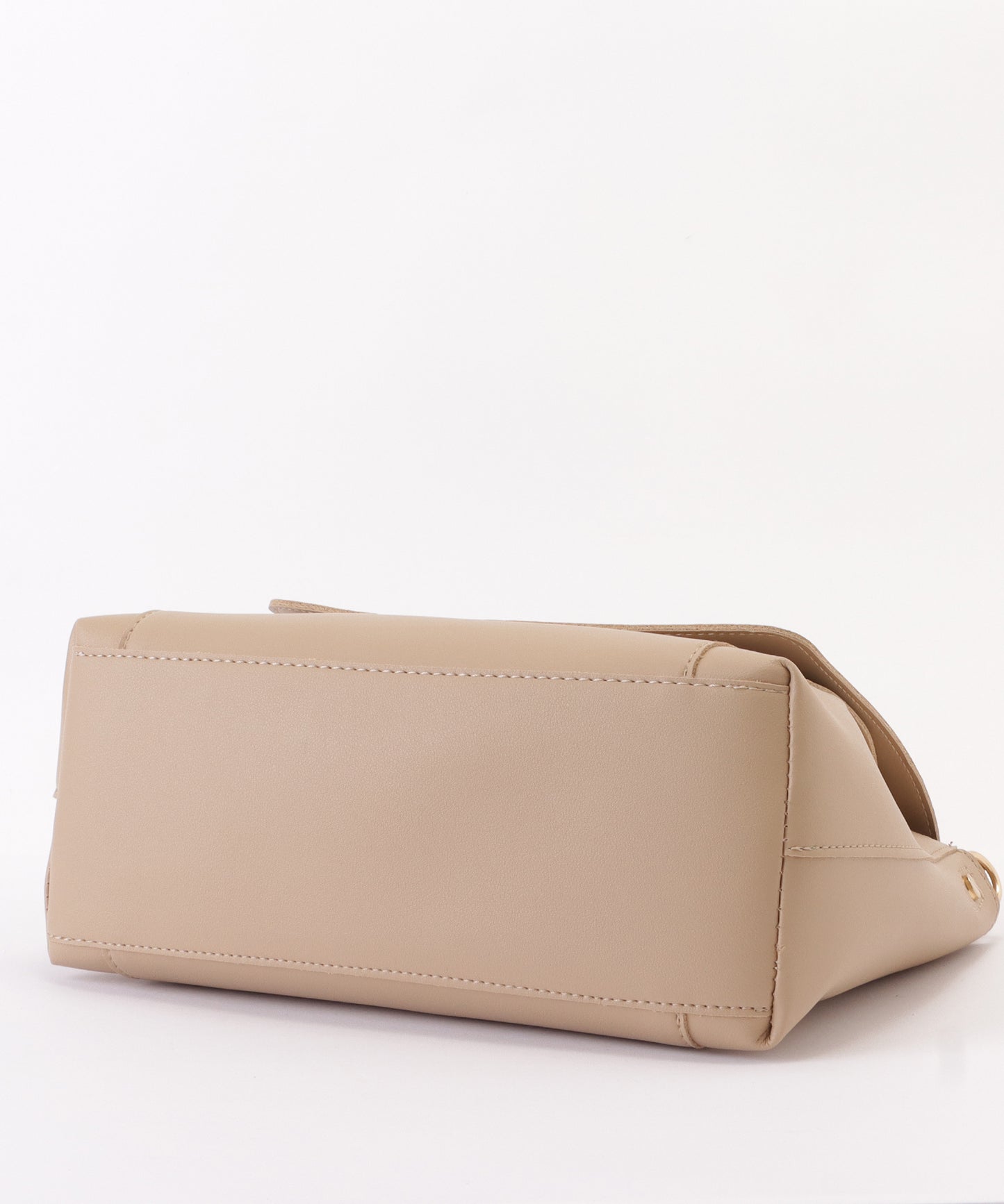 レザー調2WAY異素材ベルト付きショルダーバッグ