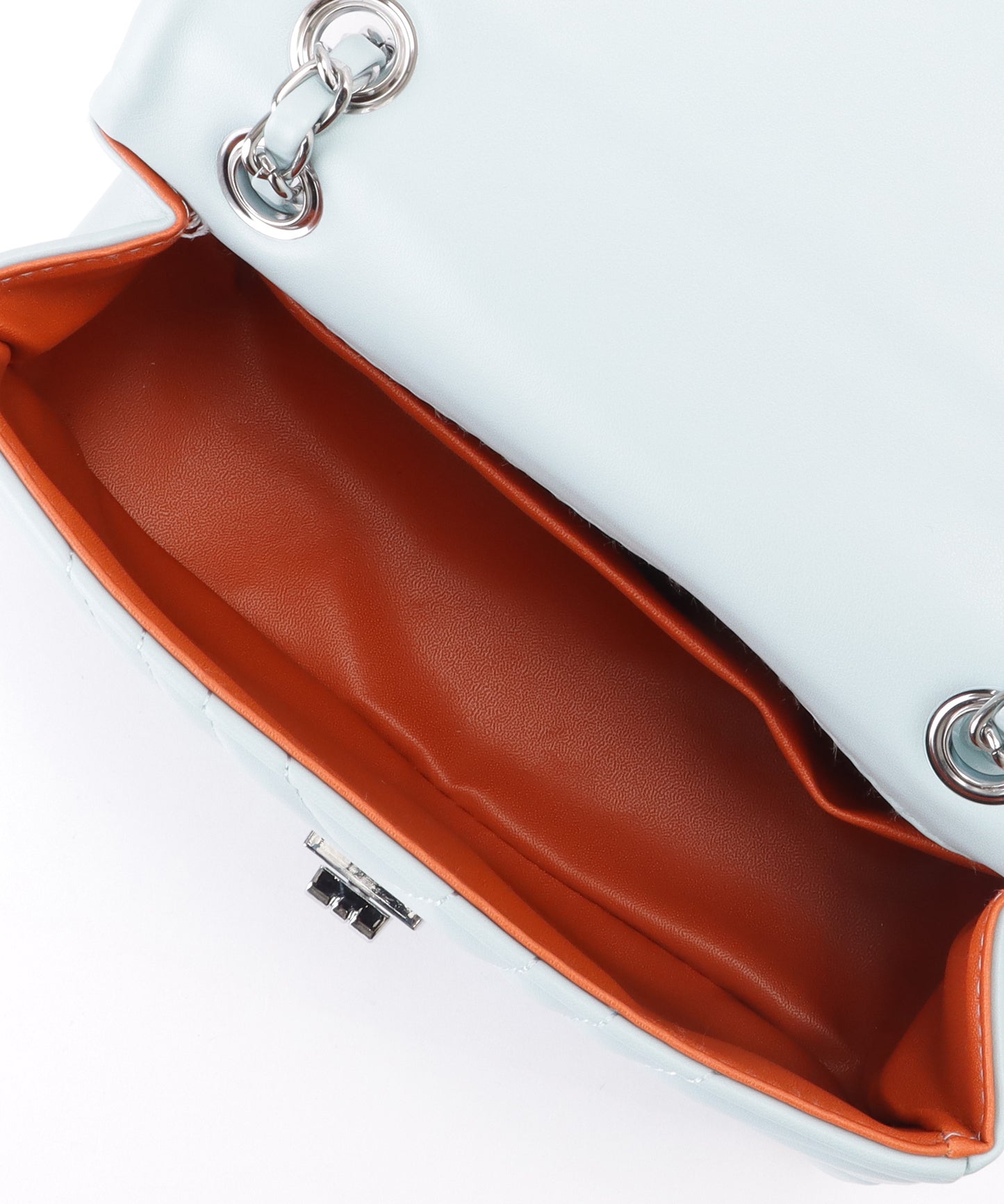 ウエーブ ステッチ キルティング チェーン ショルダー バッグ