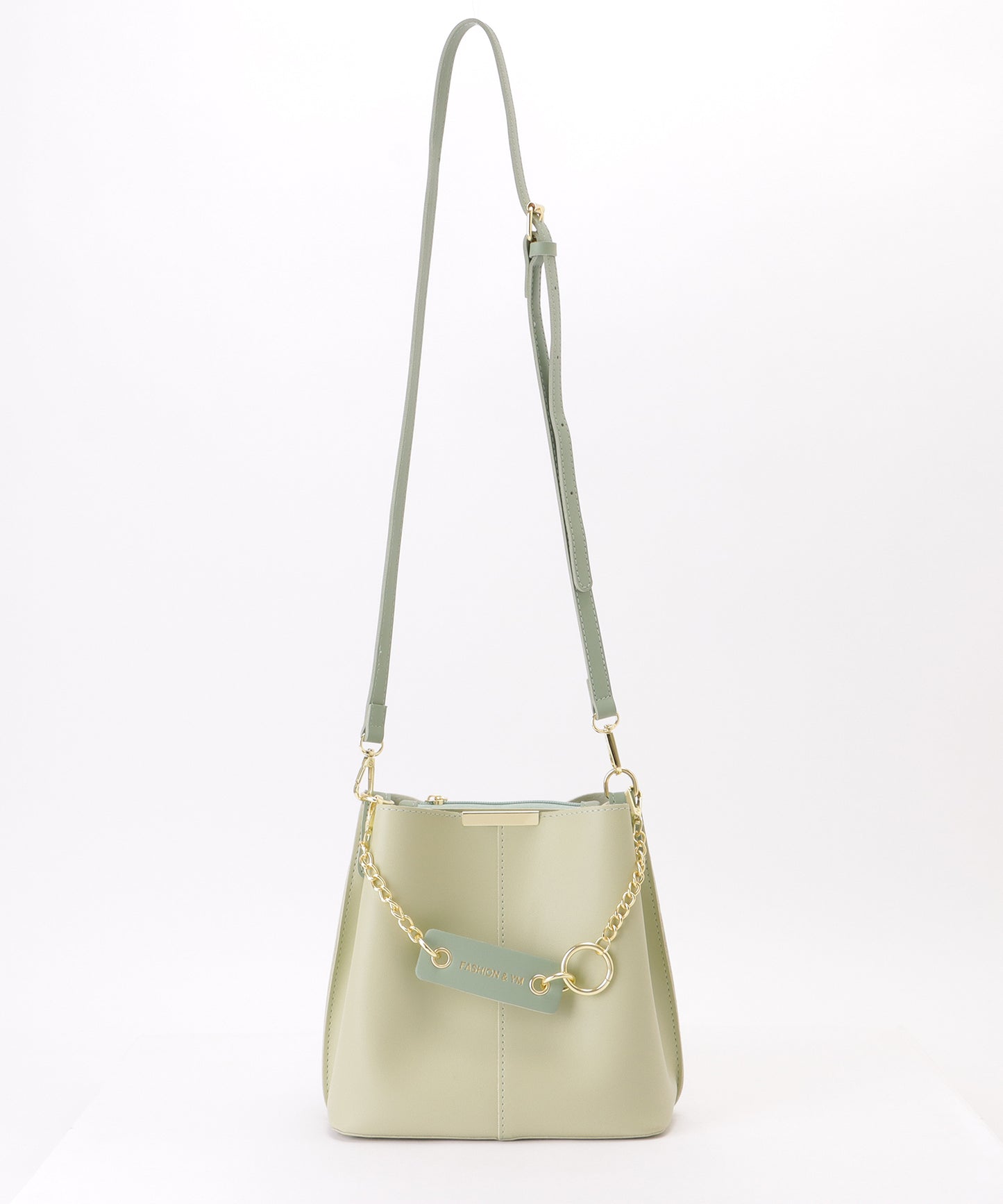 チェーン付き 2WAY スクエア ショルダーバッグ