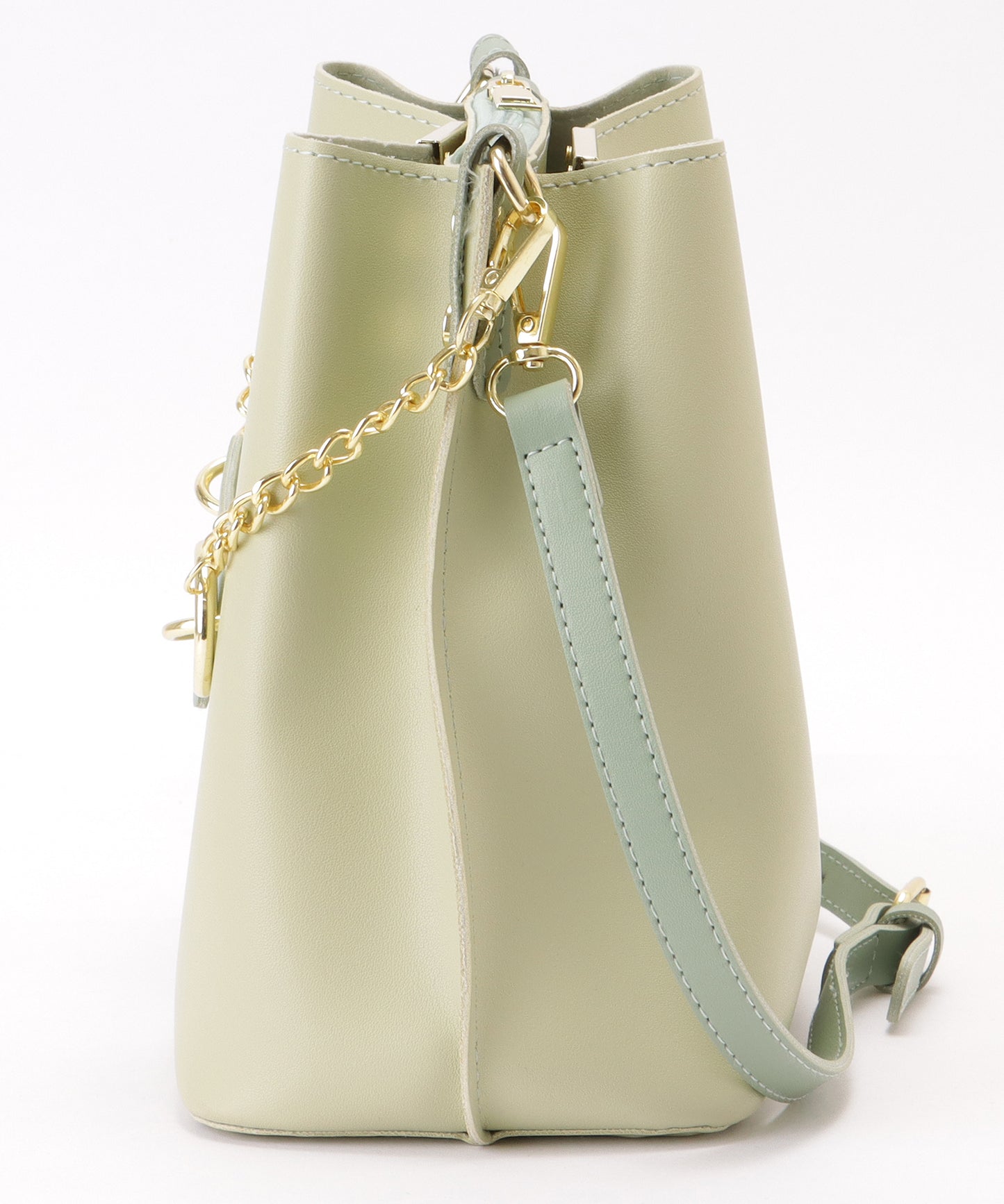 チェーン付き 2WAY スクエア ショルダーバッグ