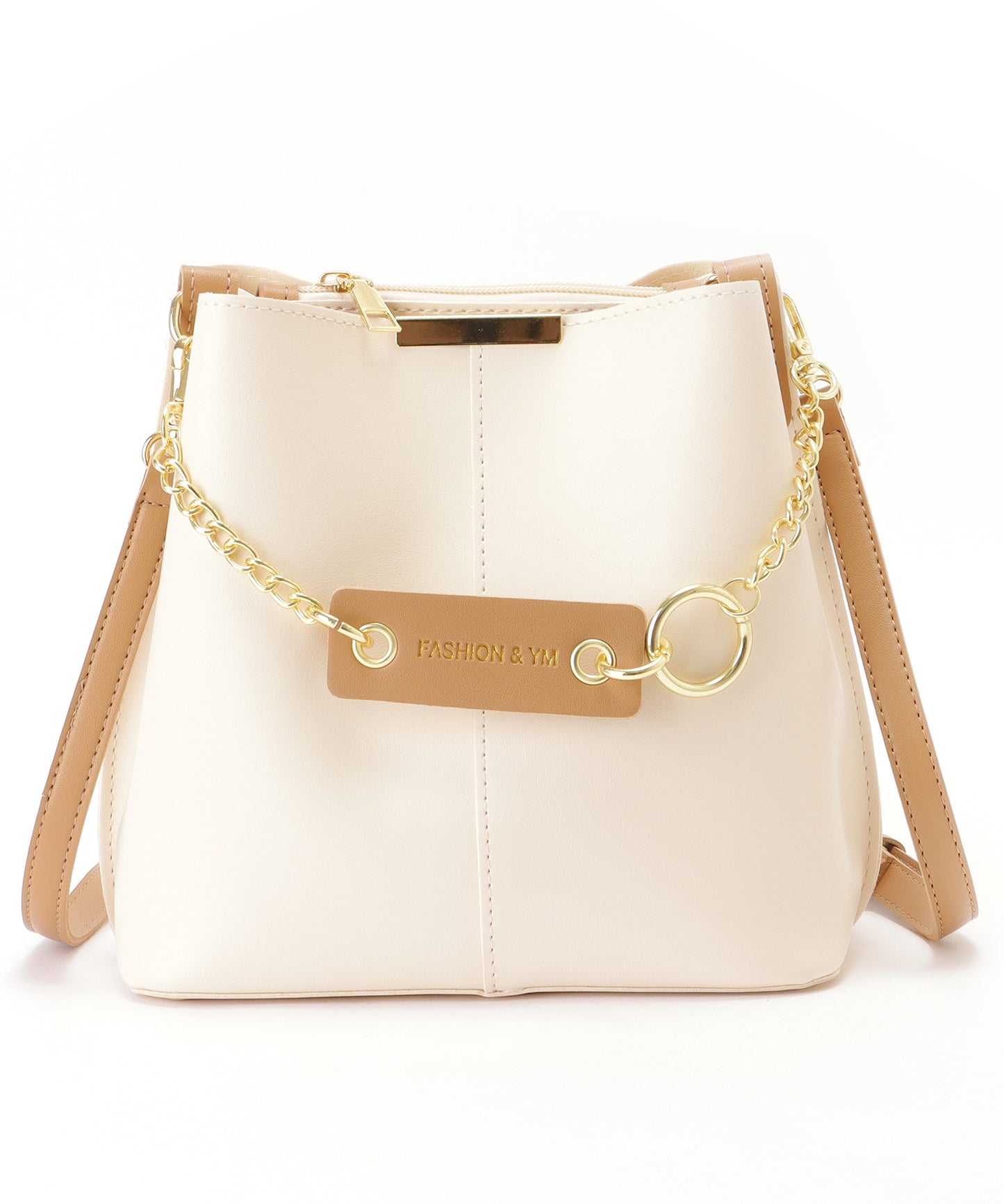 チェーン付き 2WAY スクエア ショルダーバッグ