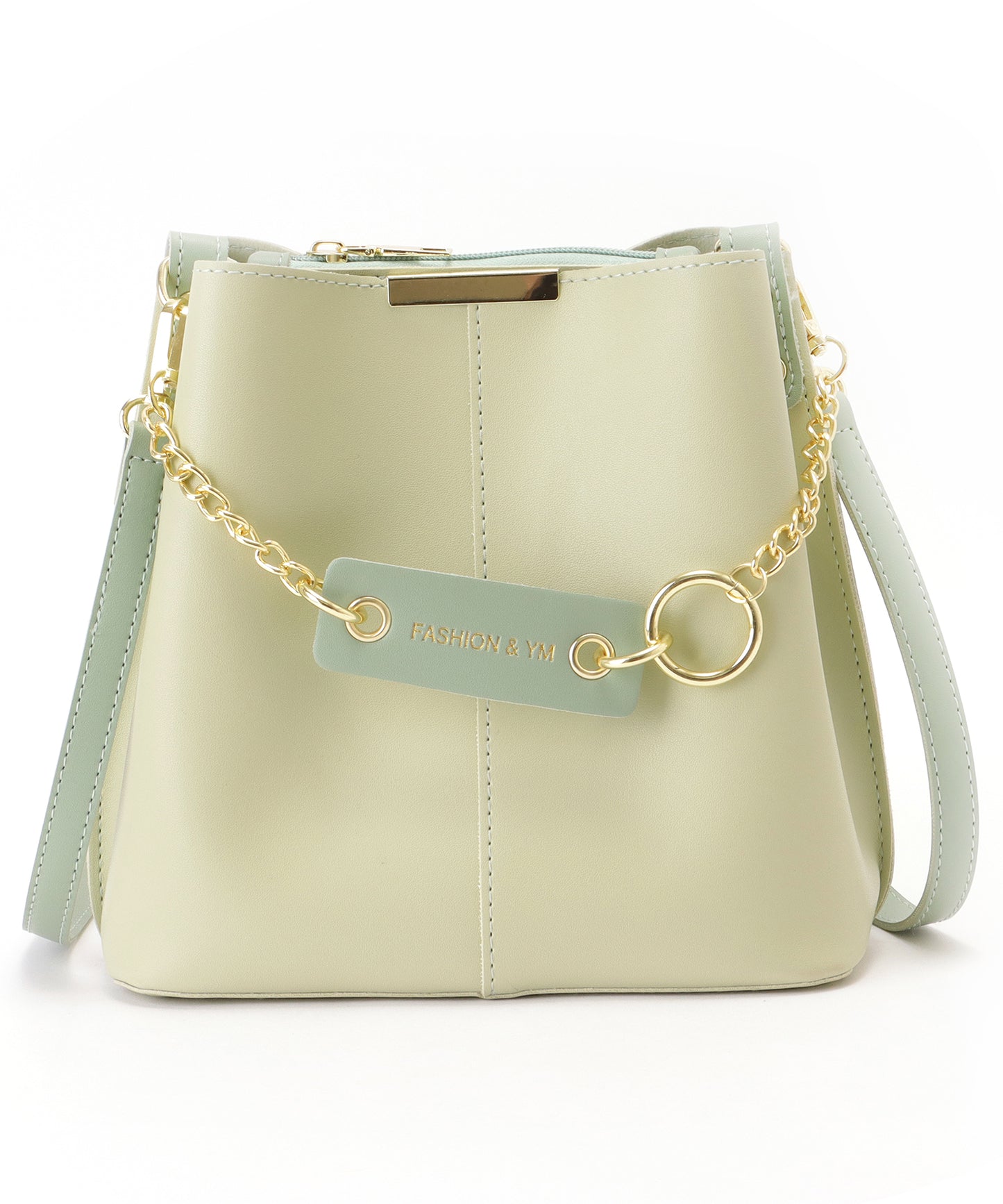 チェーン付き 2WAY スクエア ショルダーバッグ