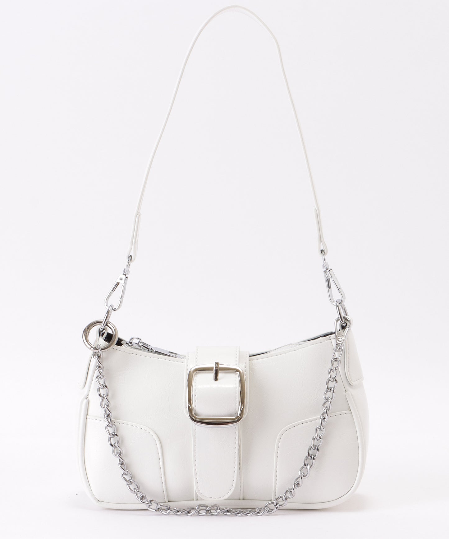 チェーン ストラップ ベルト付き ショルダーバッグ