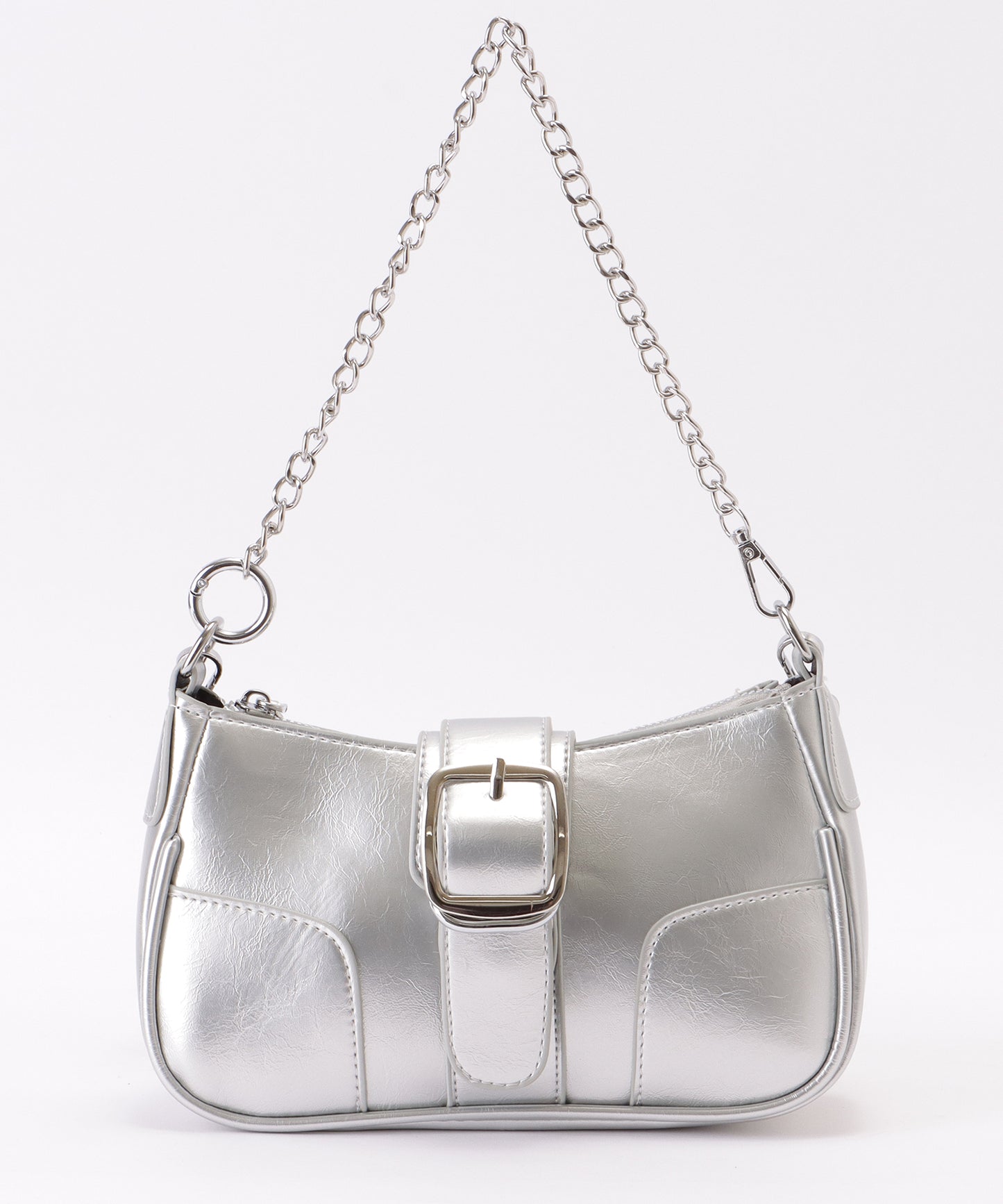 チェーン ストラップ ベルト付き ショルダーバッグ