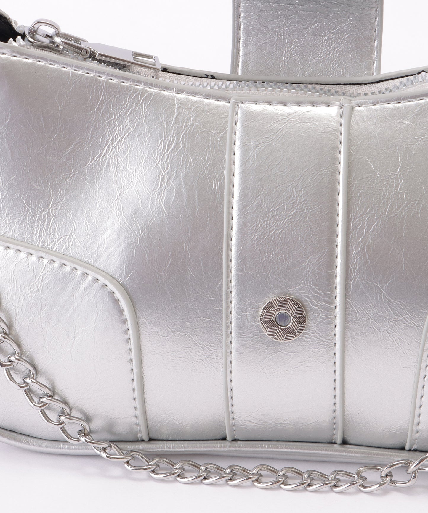 チェーン ストラップ ベルト付き ショルダーバッグ