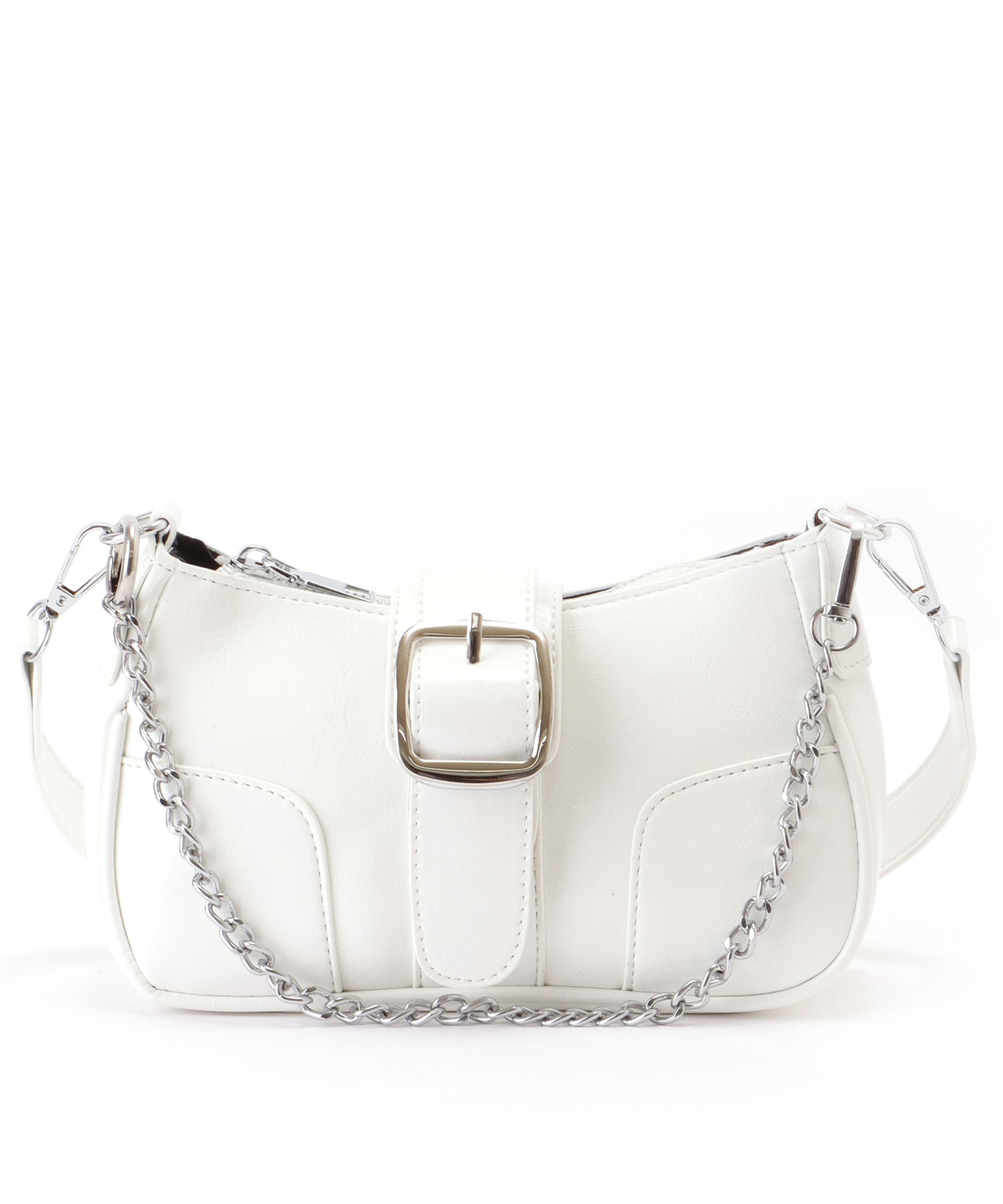 チェーン ストラップ ベルト付き ショルダーバッグ