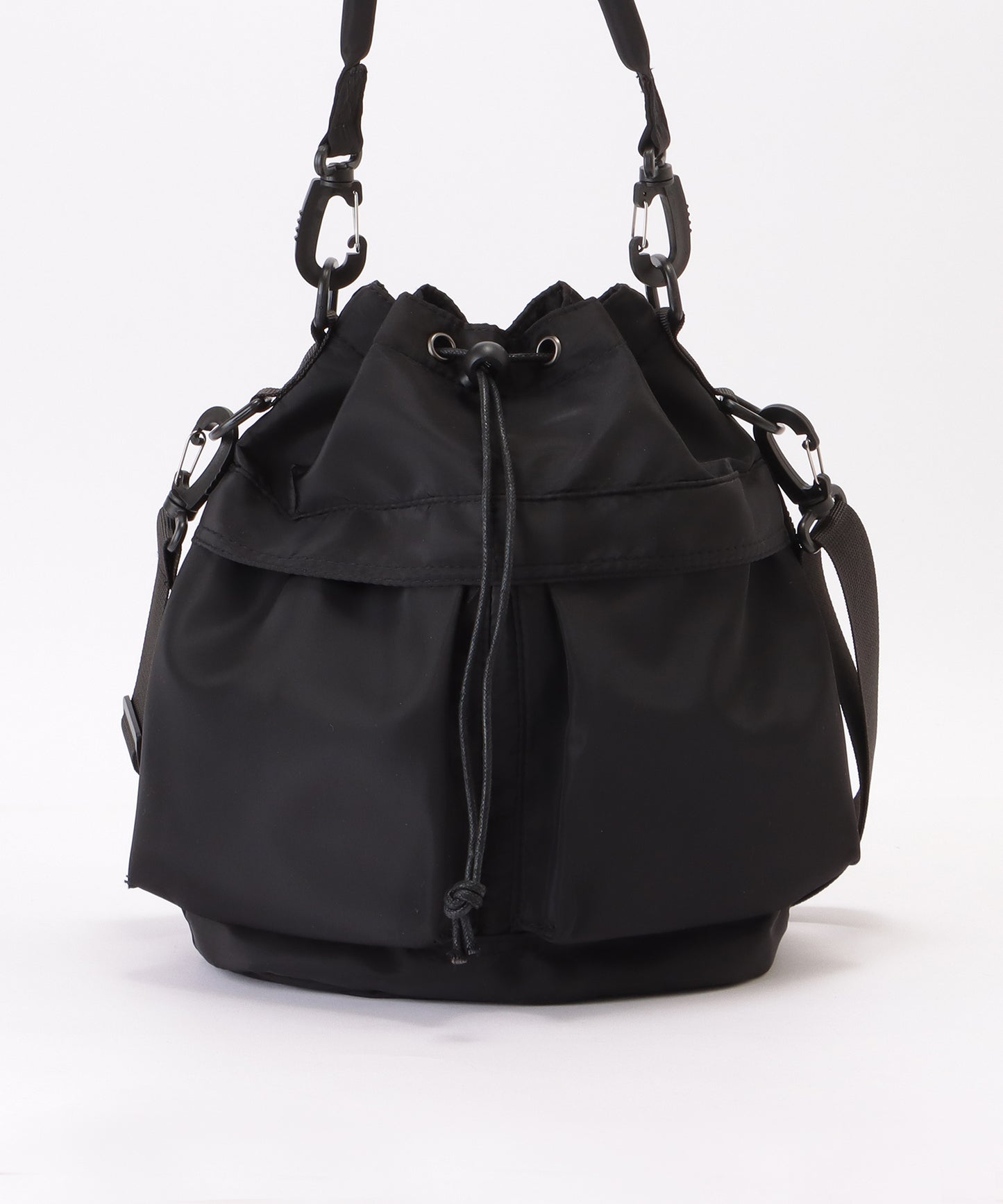 ダブルストラップ ミリタリー 巾着 ショルダー バッグ