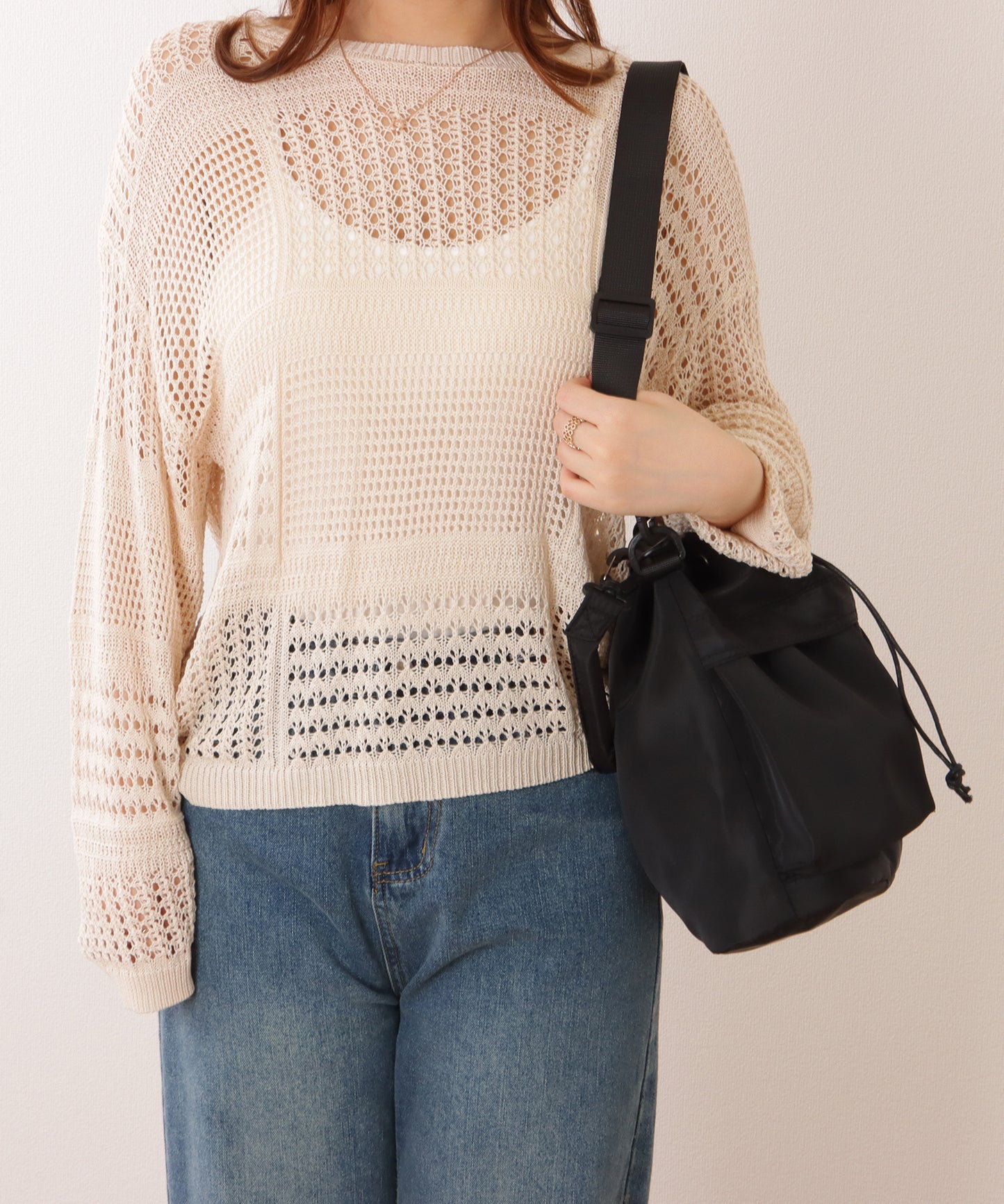 ダブルストラップ ミリタリー 巾着 ショルダー バッグ