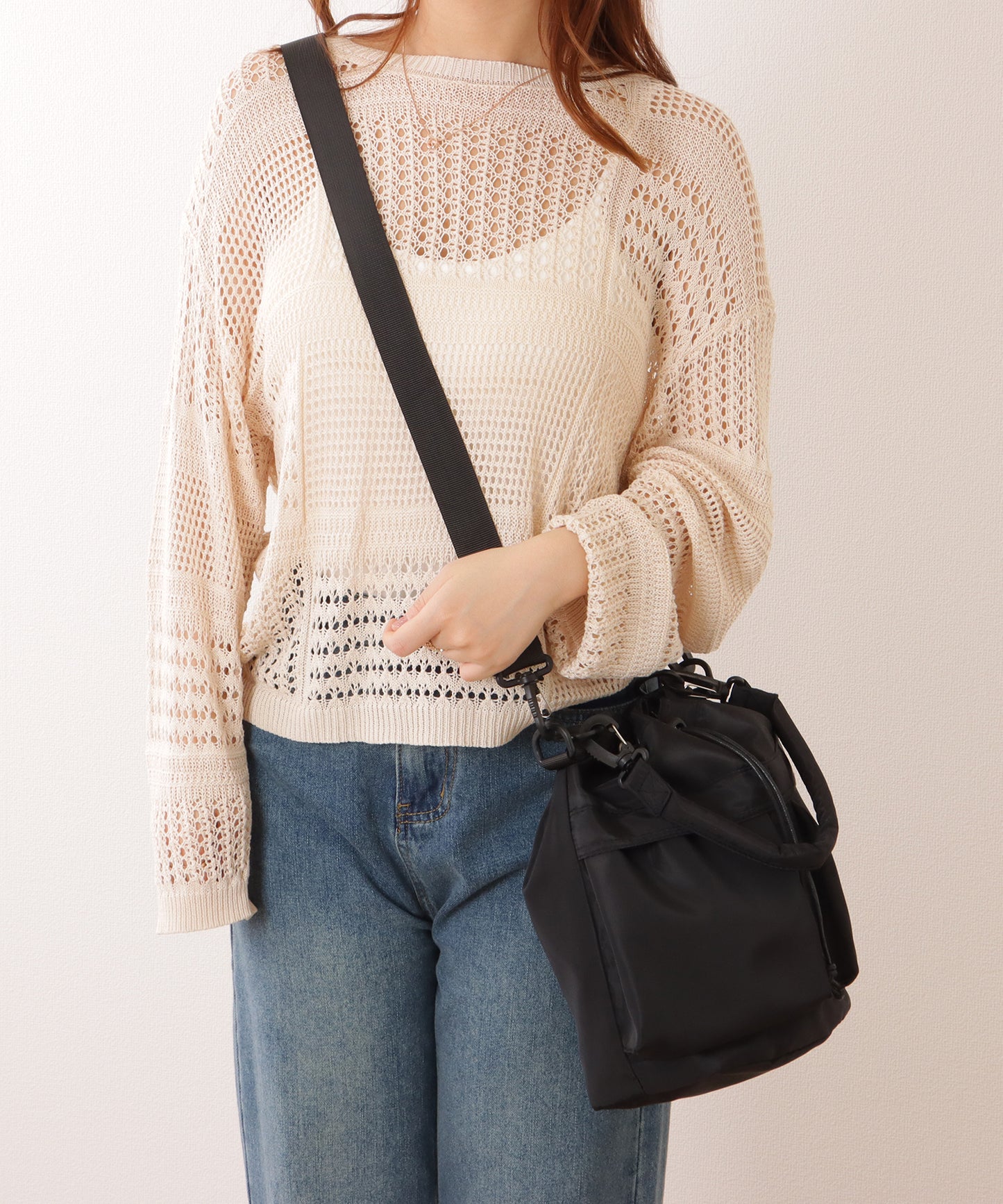 ダブルストラップ ミリタリー 巾着 ショルダー バッグ