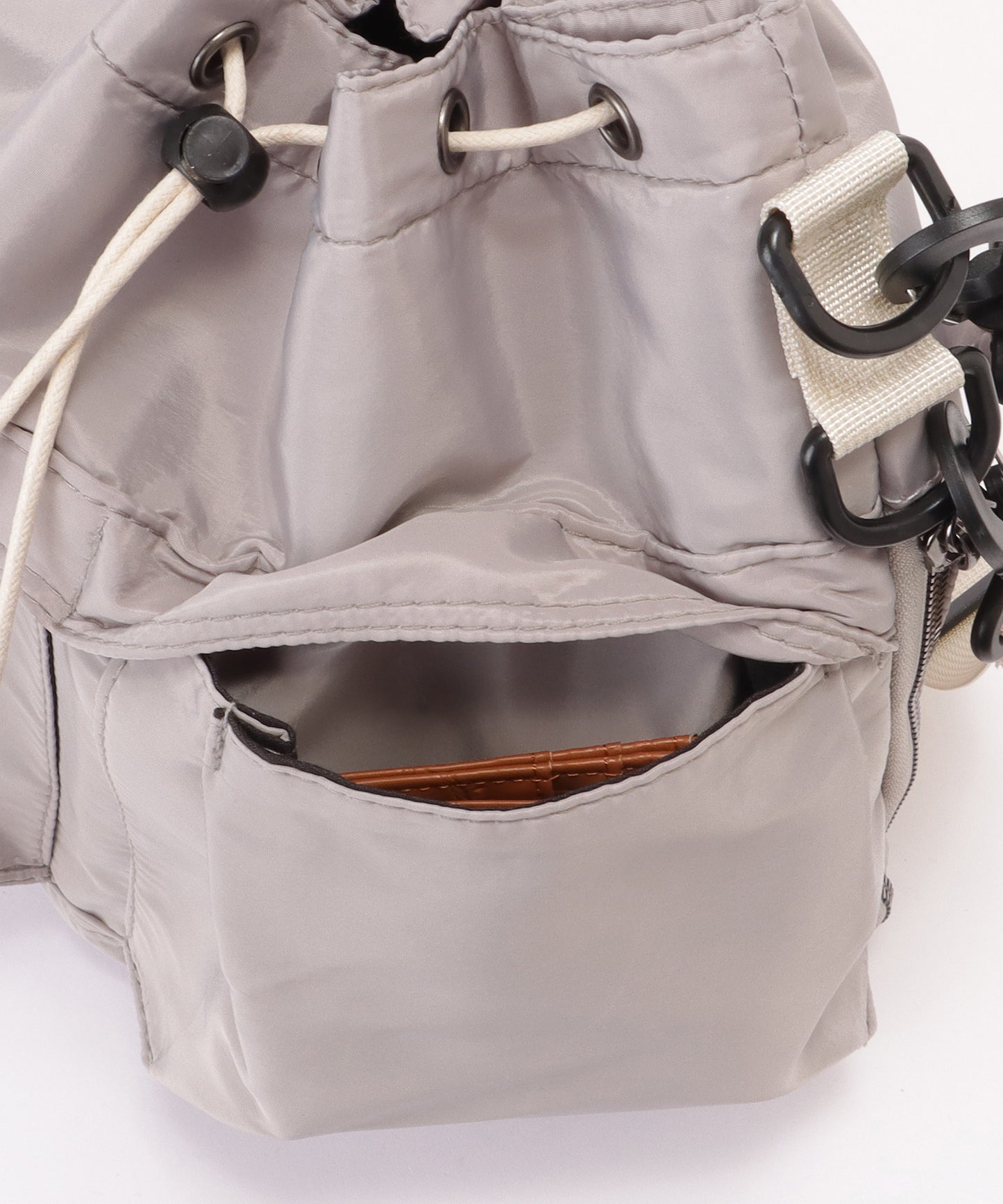 ダブルストラップ ミリタリー 巾着 ショルダー バッグ