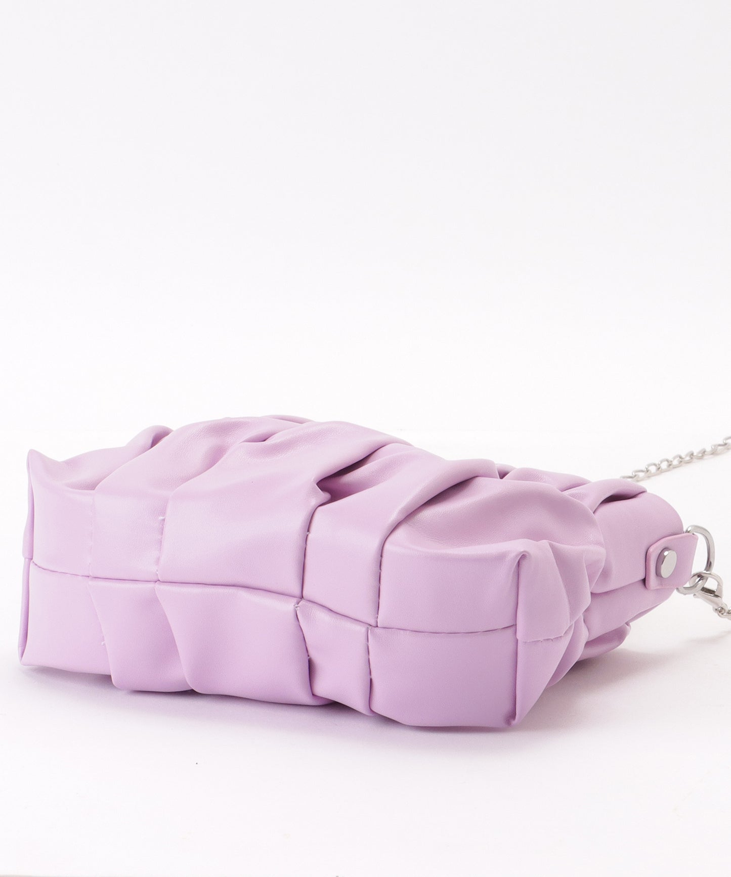 コンパクト ギャザー スクエア 2WAY ショルダー バッグ