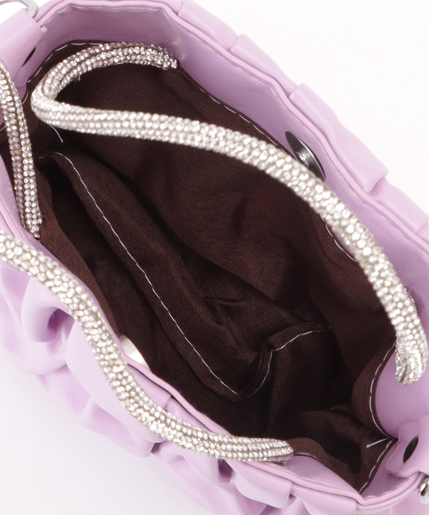 コンパクト ギャザー スクエア 2WAY ショルダー バッグ