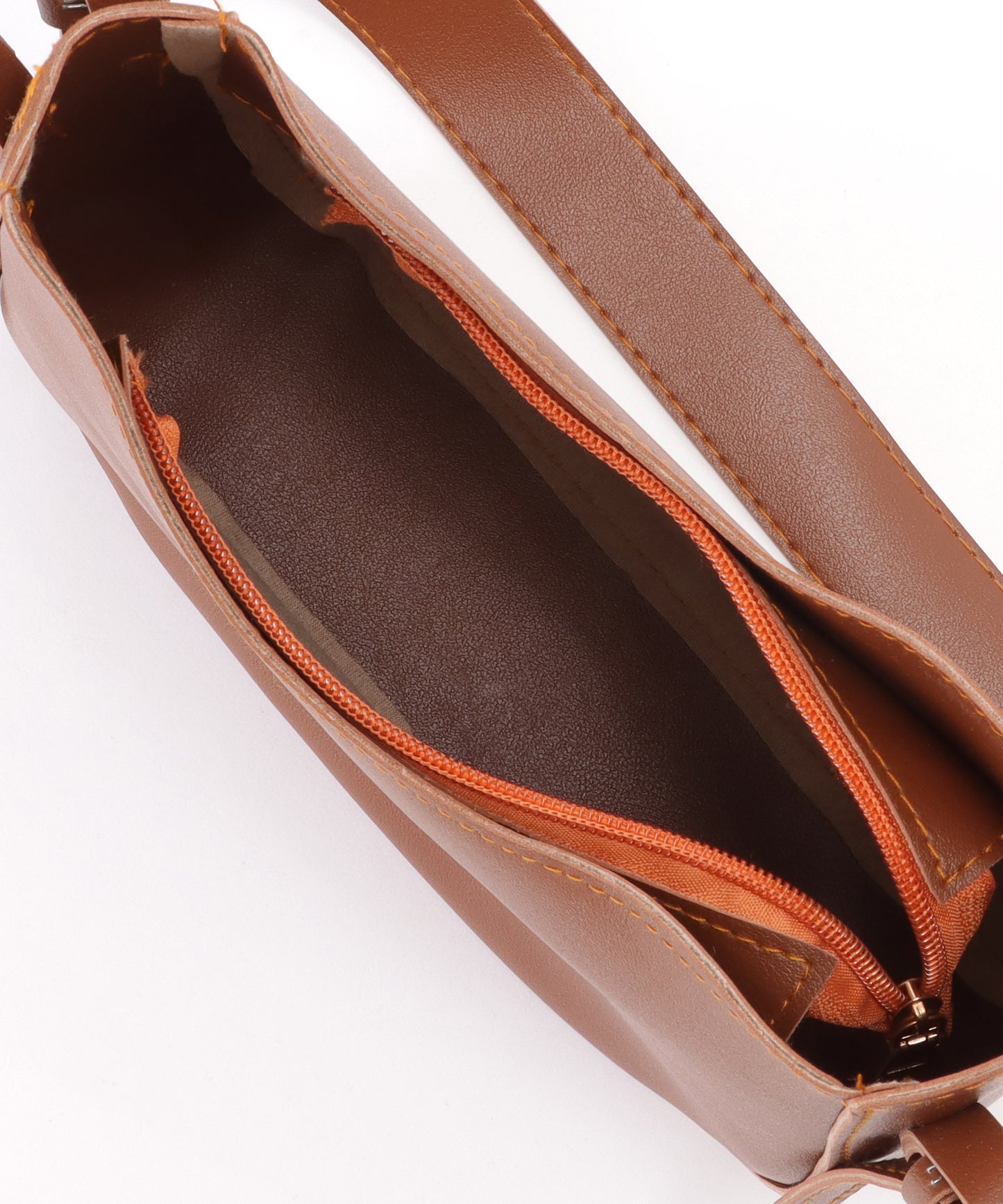 デザイン ストラップ ラウンド ショルダーバッグ